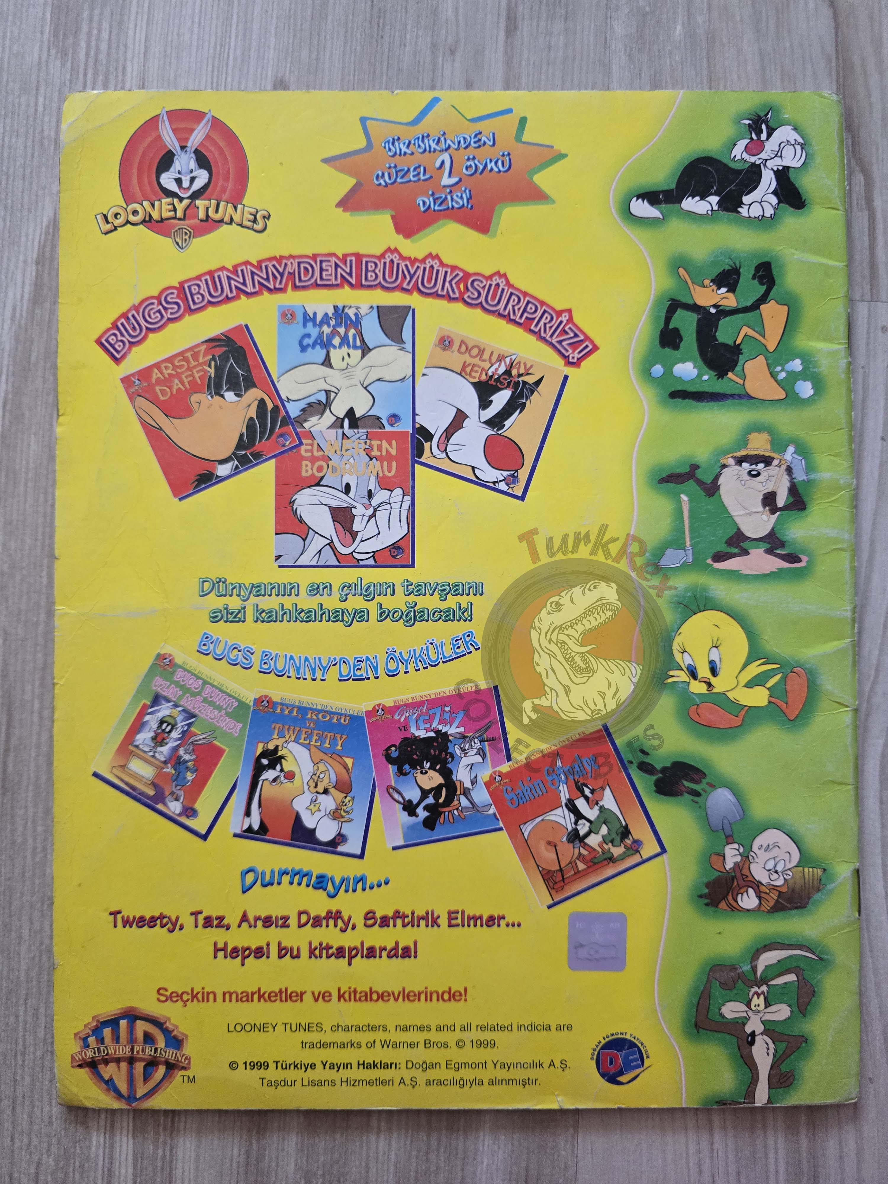Tazmanian Devil - Bugs Bunny Looney Tunes 1999 Turkish Comic Turkey Warner Bros