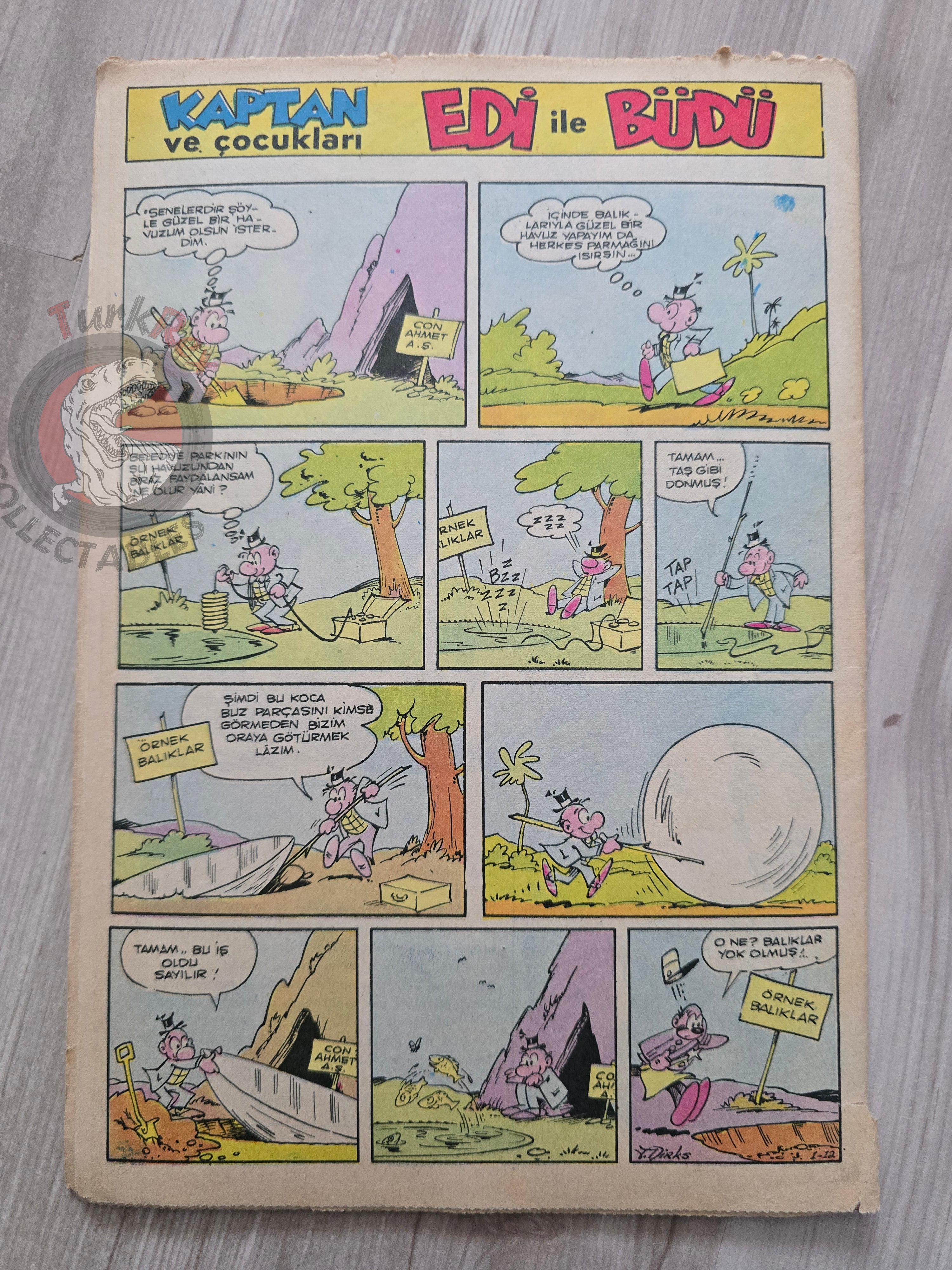 Doğan Kardeş 1971 Magazine #33 Turkish Comic Turkey Sinbad the Sailor Alice In Wonderland
