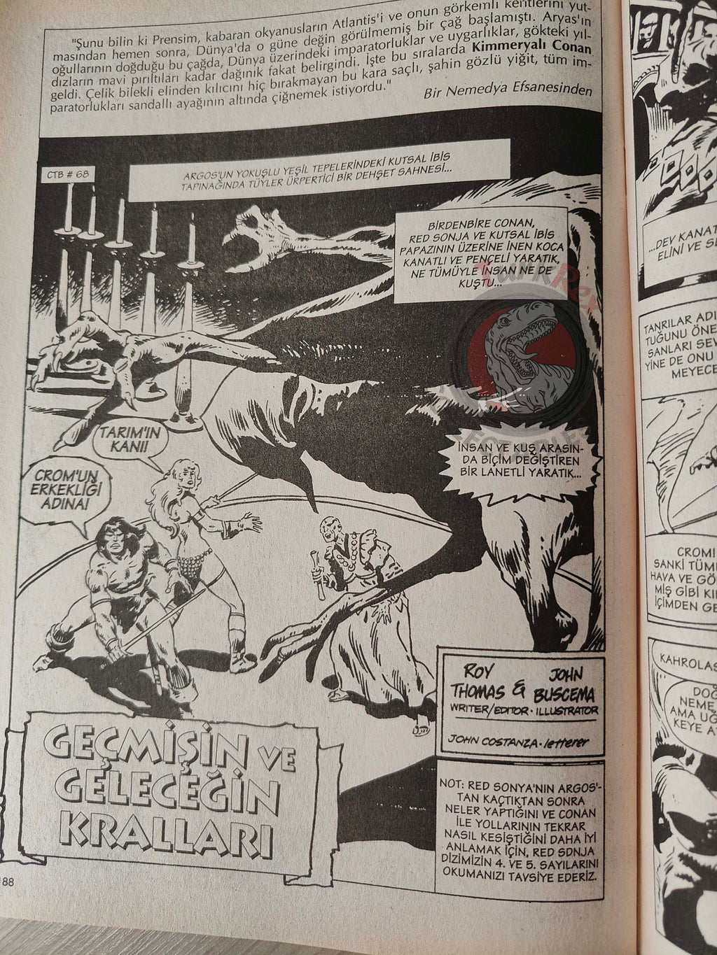 Conan The Barbarian #3 2001 Turkish Comic Turkey #65 #66 #67 #68