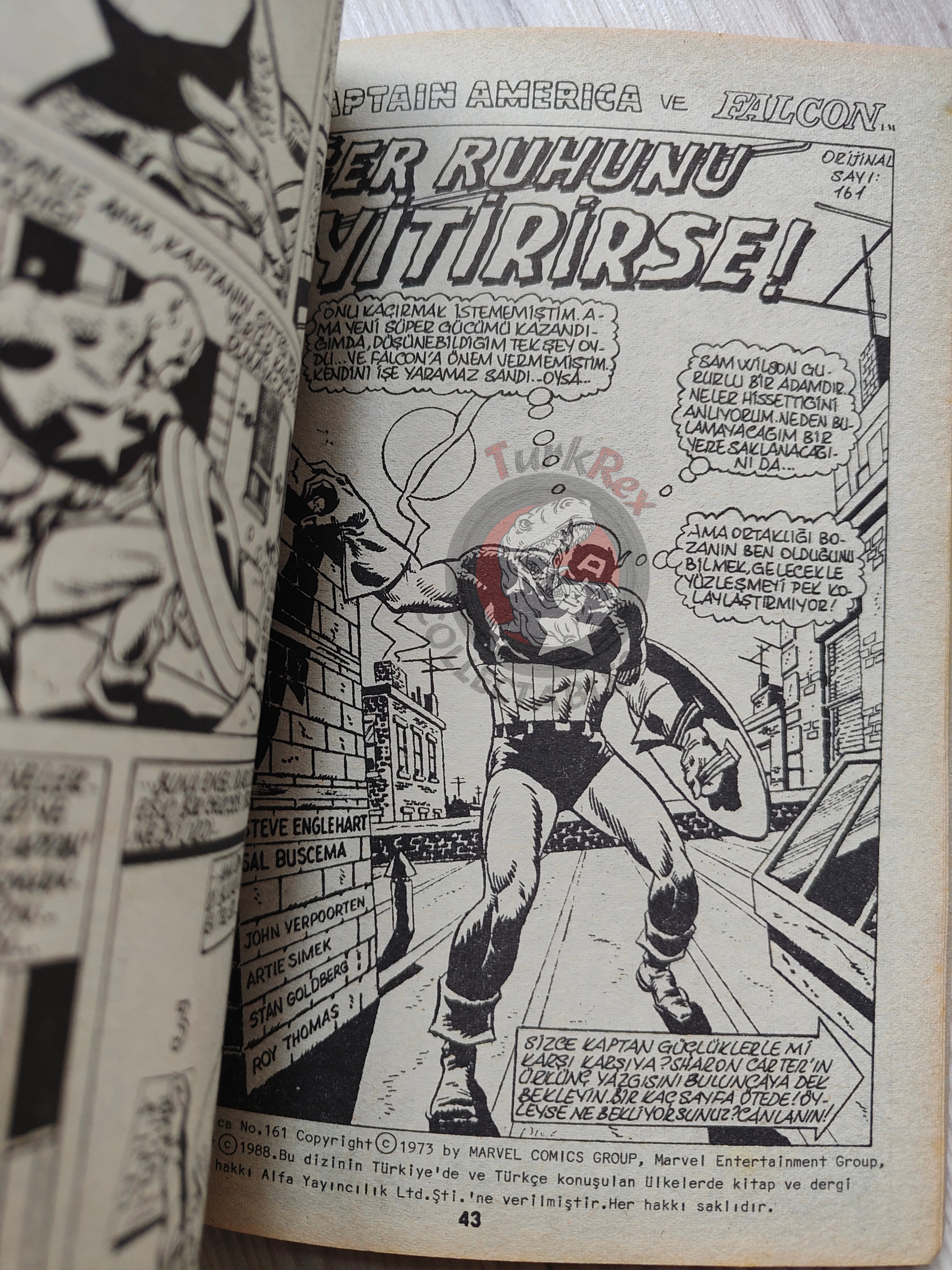 Captain America – Volume 1 1989 Turkish Comic Turkey