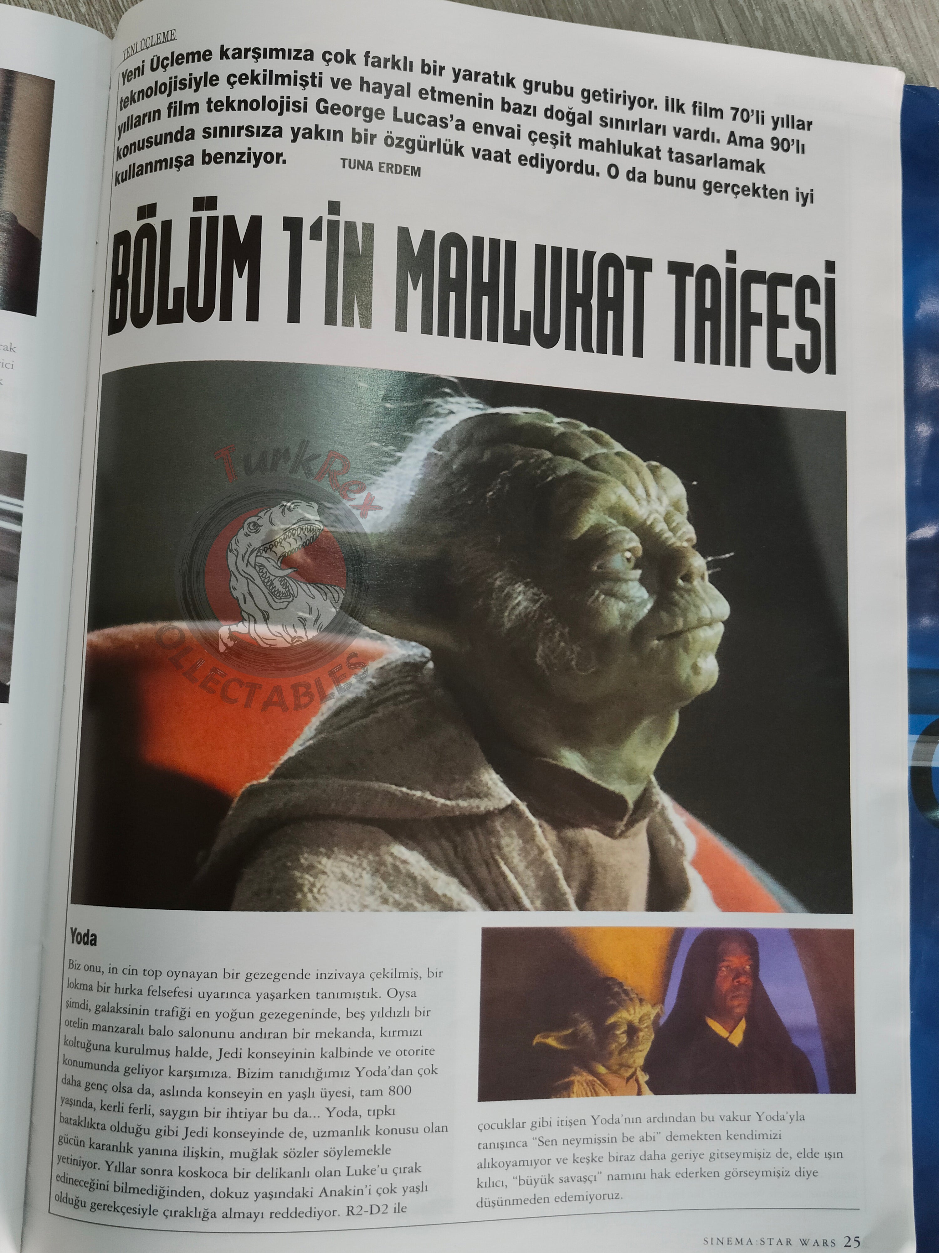 Star Wars – Episode I: The Phantom Menace 1999 Special Companion Book Turkish Turkey