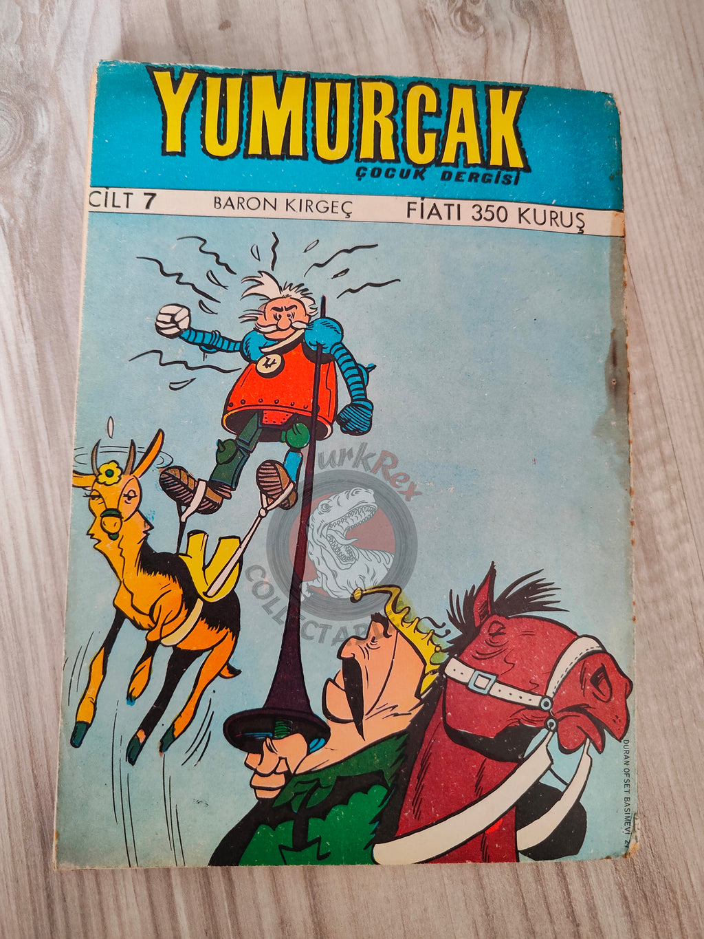 Belloy - Le Baron Maudit 1970 Turkish Comic Turkey Uderzo Yumurcak Mag #7
