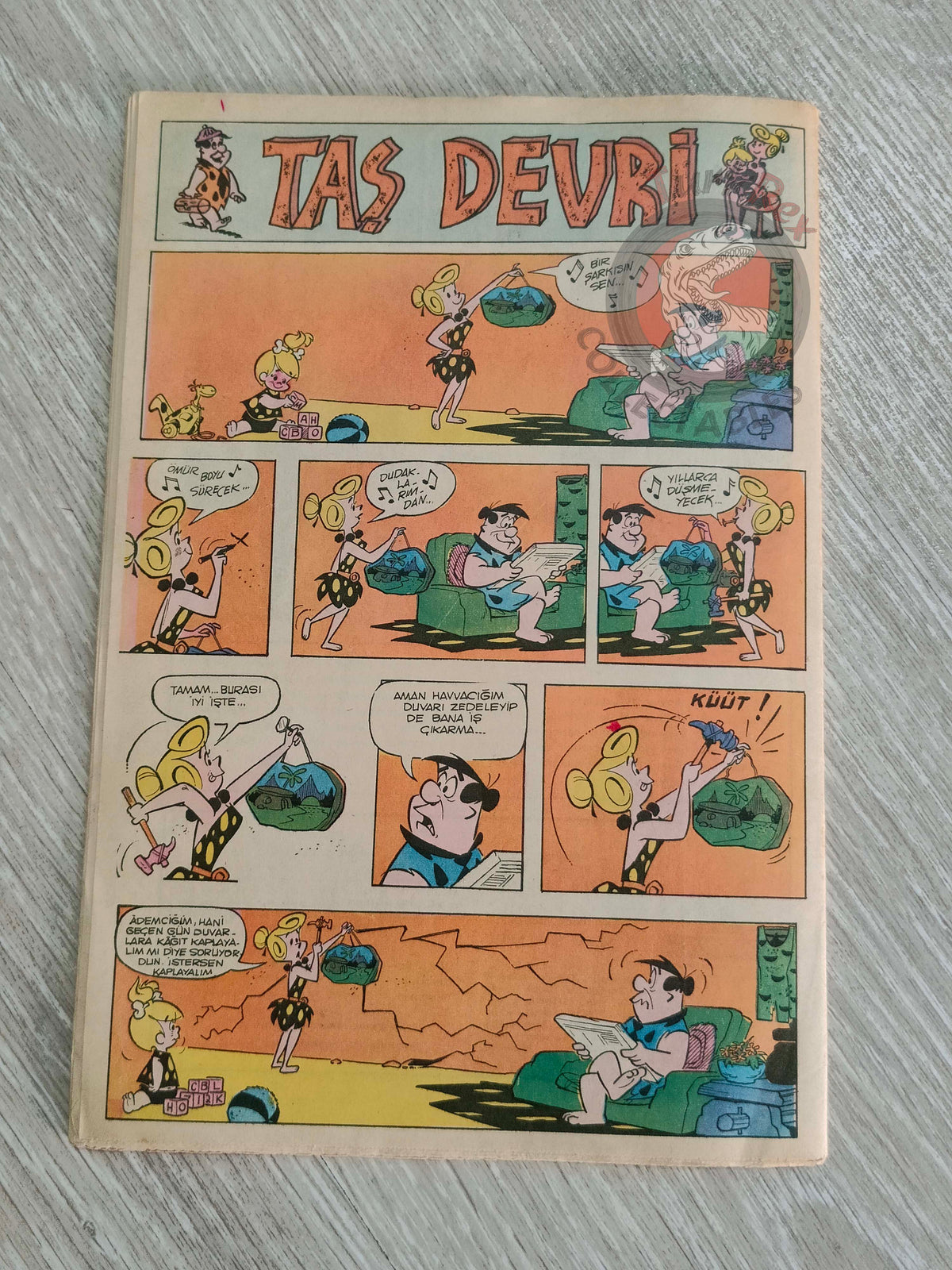 Doğan Kardeş 1971 Magazine #30 Turkish Comic Turkey William Tell Alice In Wonderland Flintstones