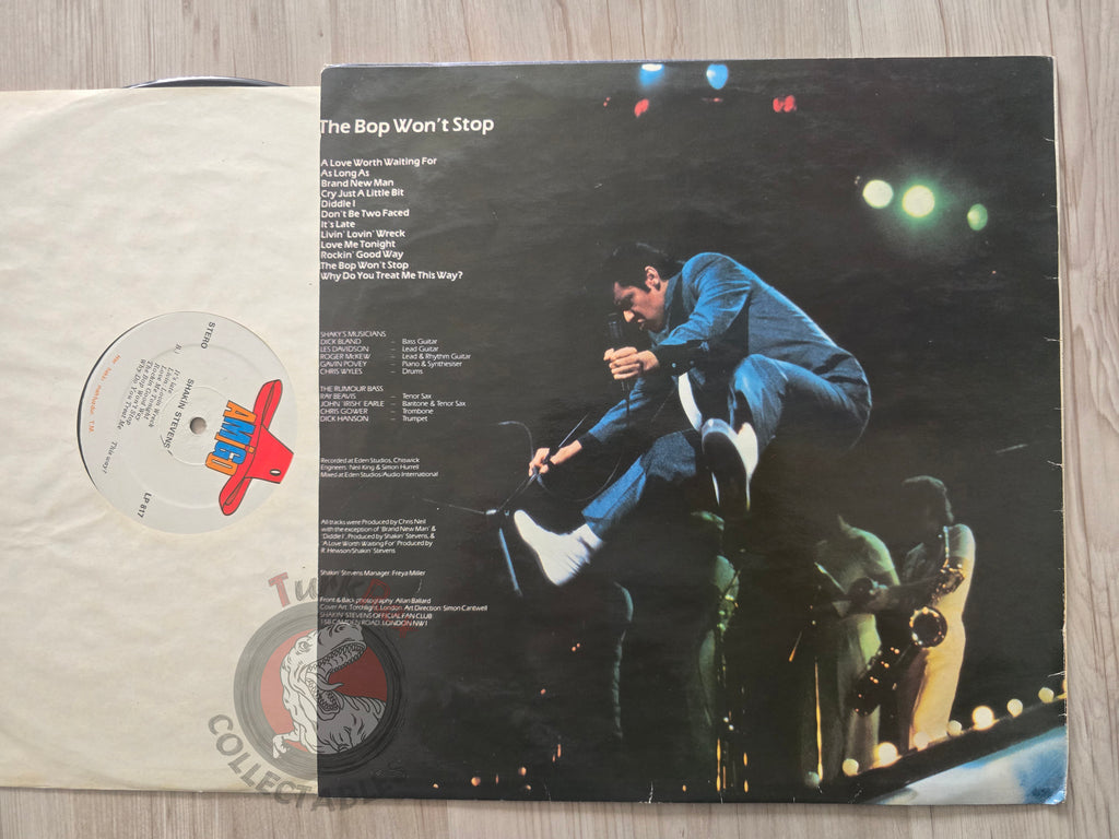 Shakin' Stevens – The Bop Won't Stop Turkish Pressing Vinyl Turkey Edition