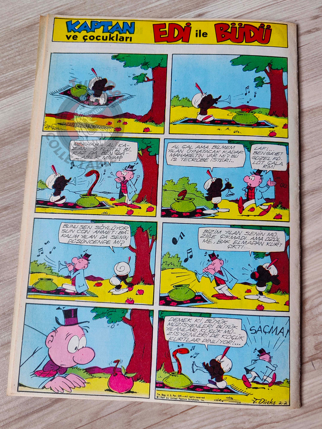 Doğan Kardeş 1971 Magazine #7 Turkish Comic Turkey Suske en Wiske Sibylline Tarzan