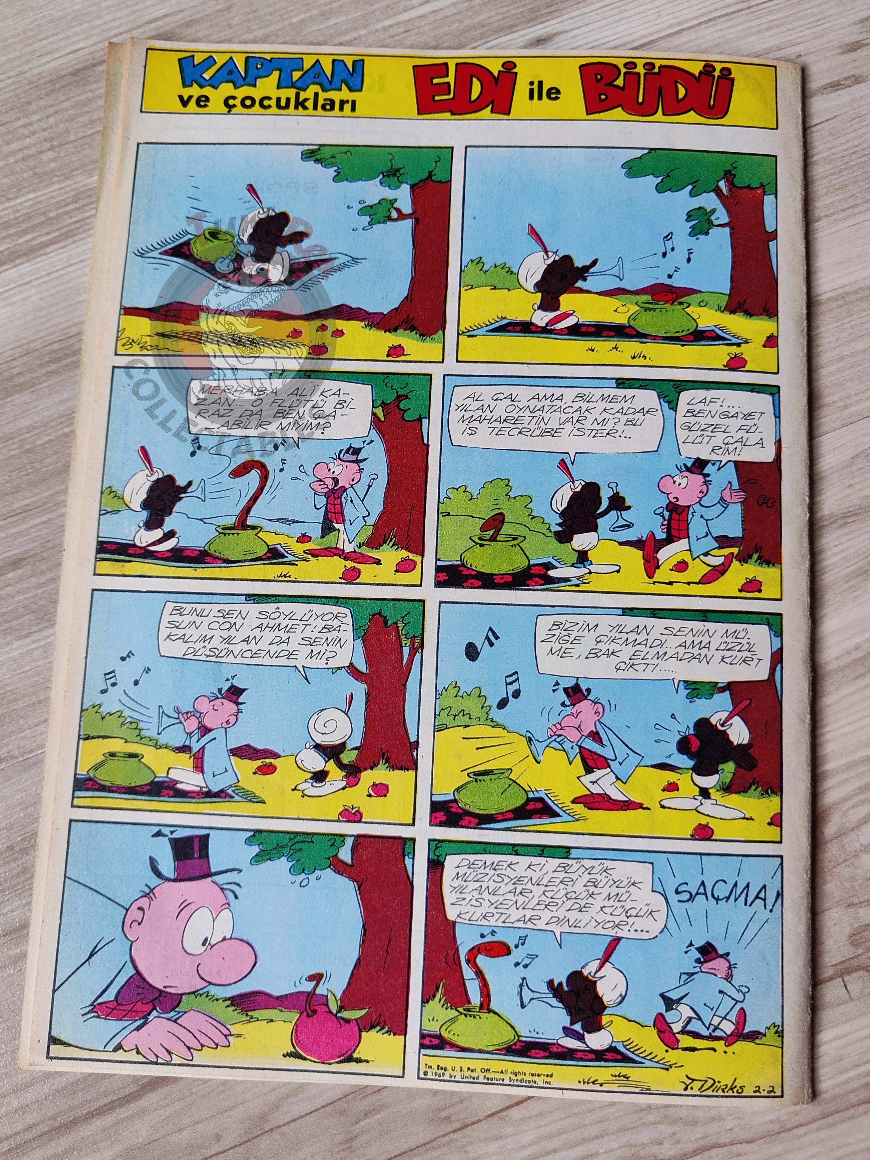 Doğan Kardeş 1971 Magazine #7 Turkish Comic Turkey Suske en Wiske Sibylline Tarzan