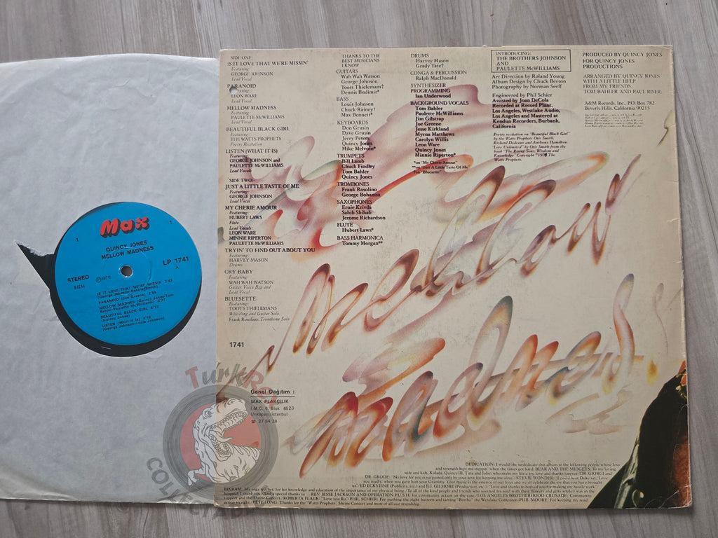 Quincy Jones – Mellow Madness Turkish Pressing Vinyl Turkey Edition