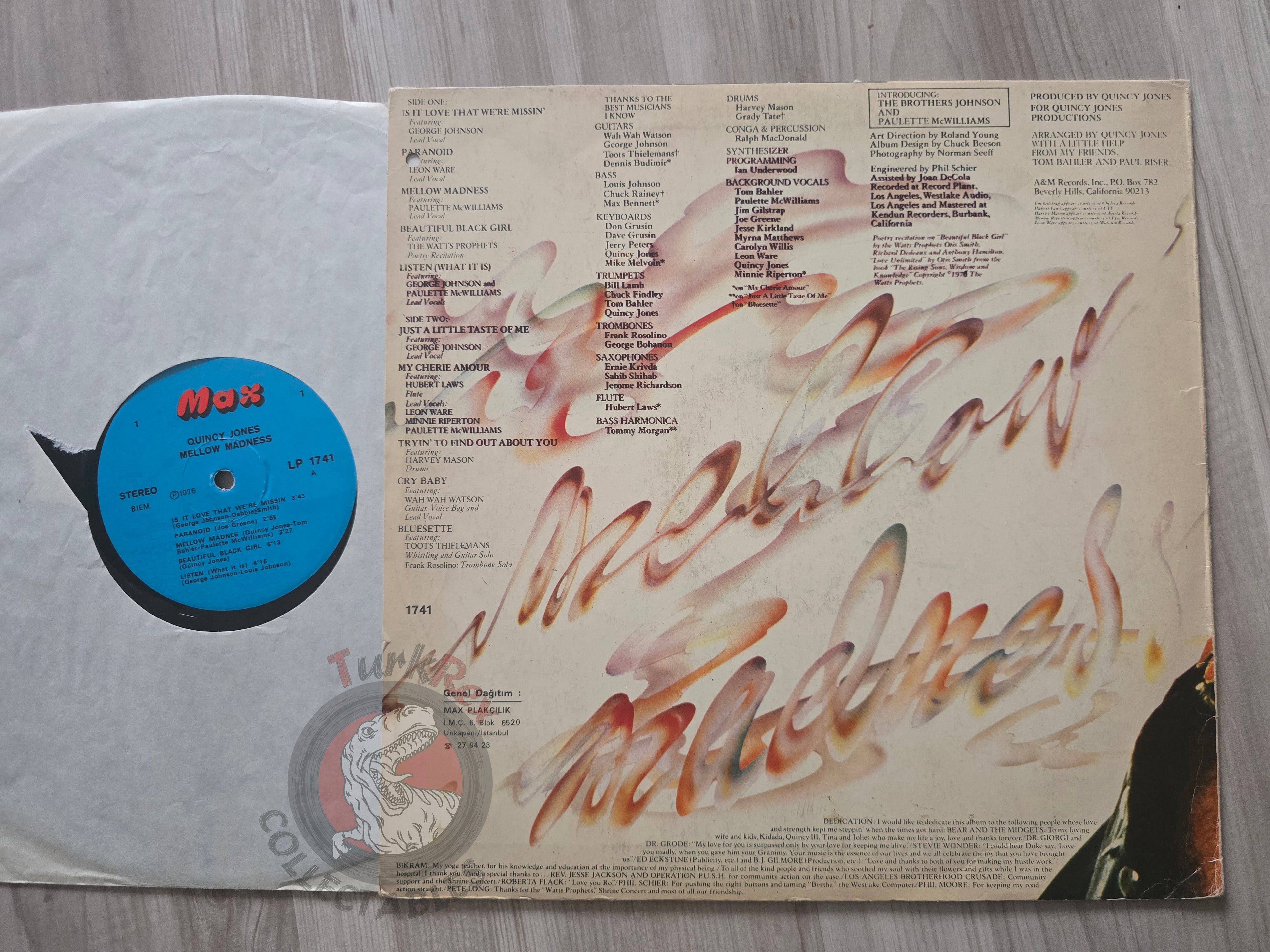 Quincy Jones – Mellow Madness Turkish Pressing Vinyl Turkey Edition