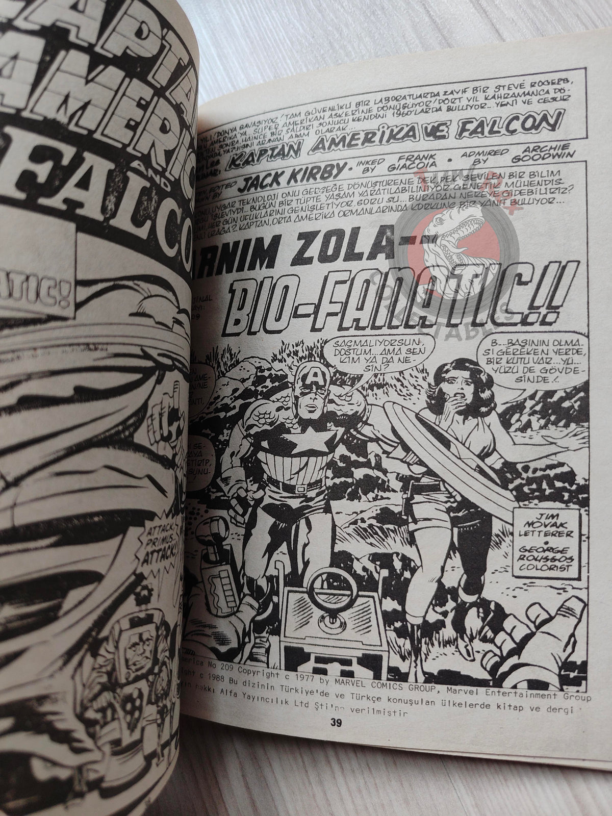 Captain America – Volume 7 1989 Turkish Comic Turkey Falcon