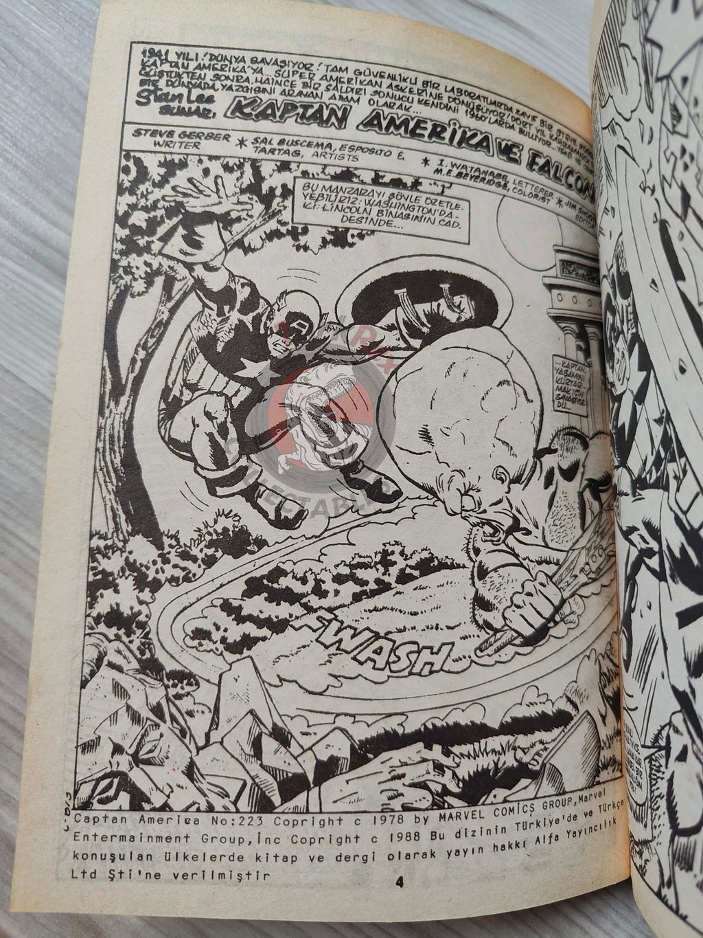 Captain America – Volume 9 1989 Turkish Comic Turkey Falcon