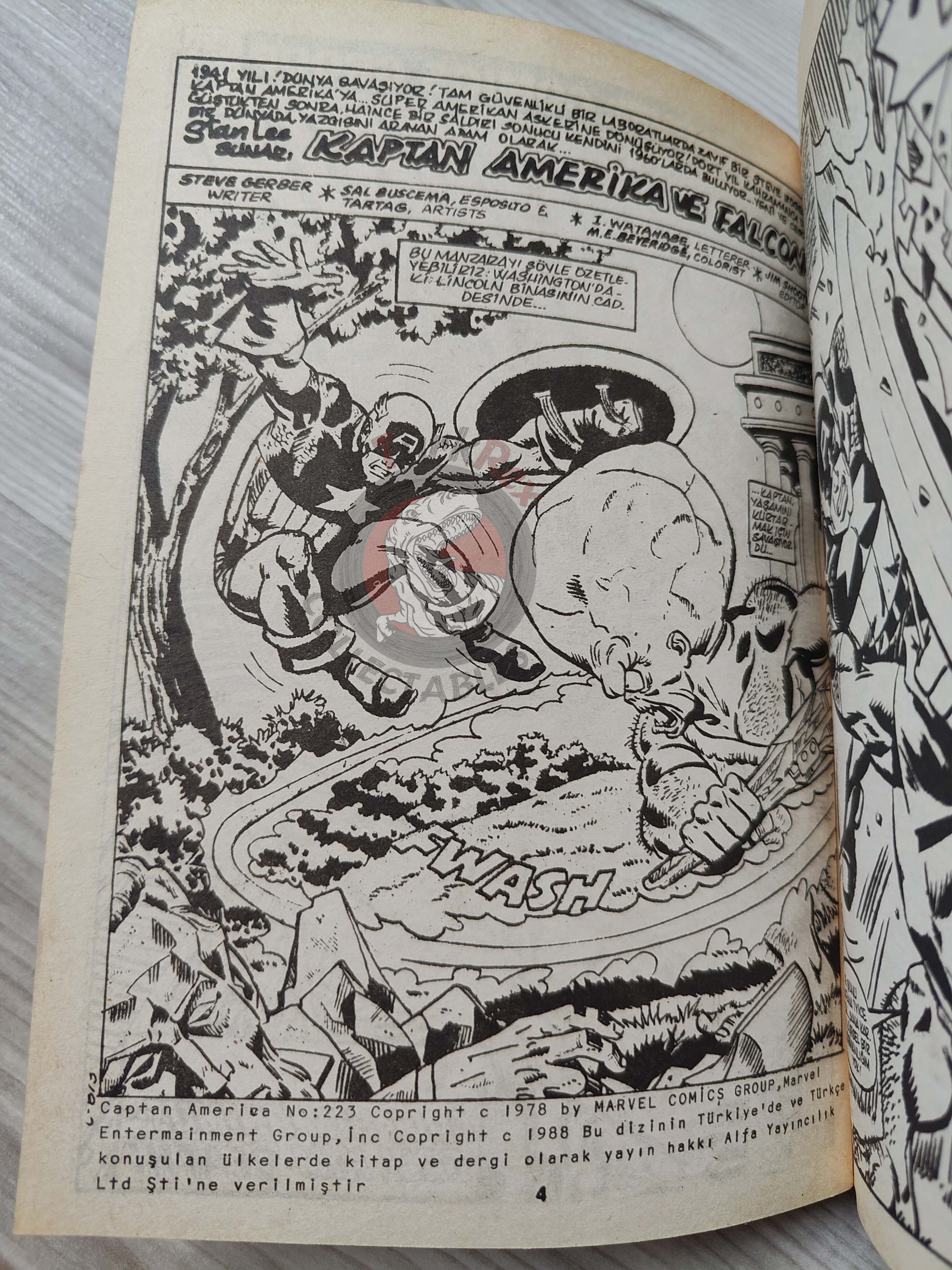 Captain America – Volume 9 1989 Turkish Comic Turkey Falcon