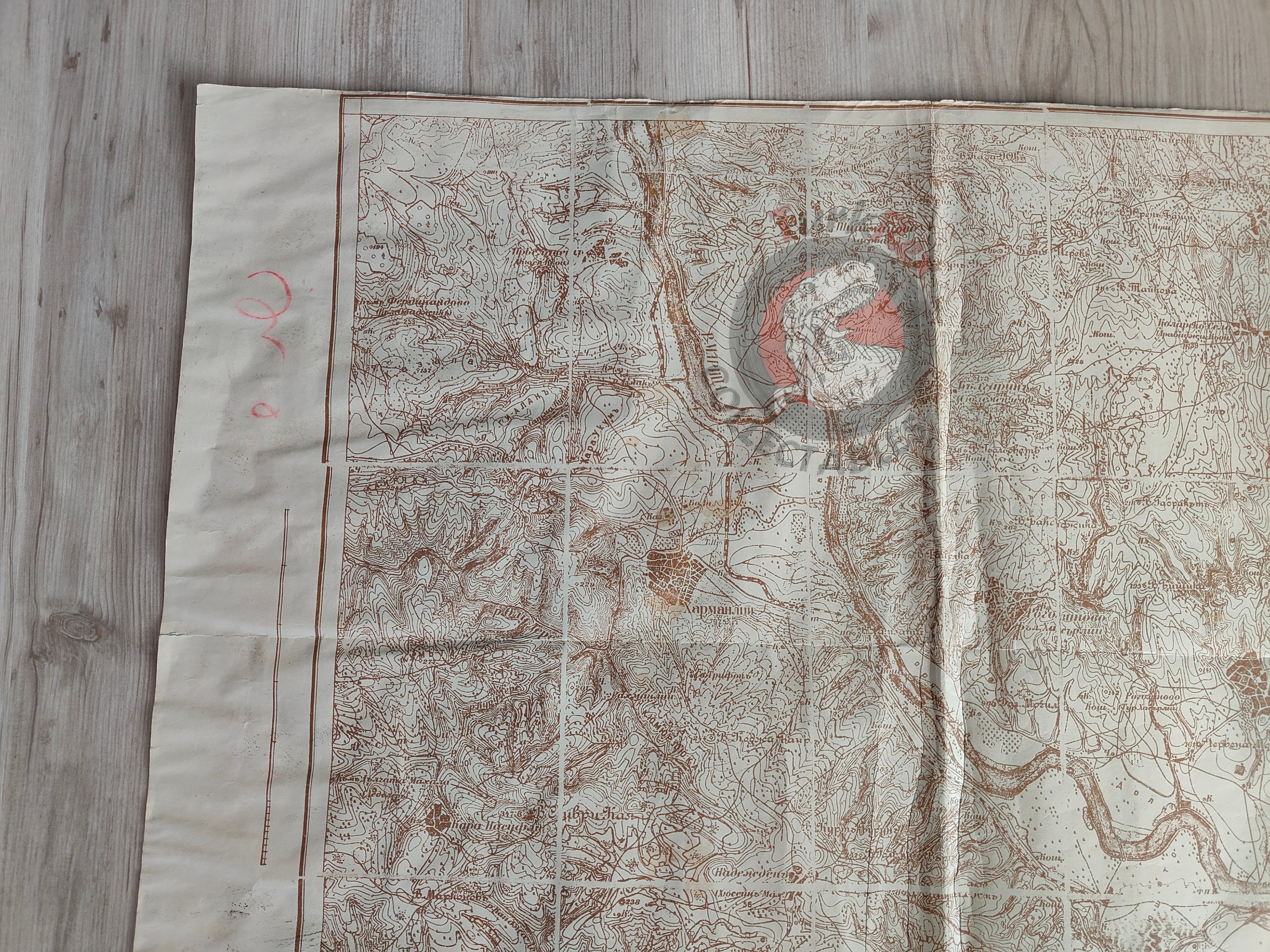 Basra Vilayet Ottoman Map 1915 General Staff of the Ottoman Army Kuwait Iraq Middle East WW1 Saudi Arabia
