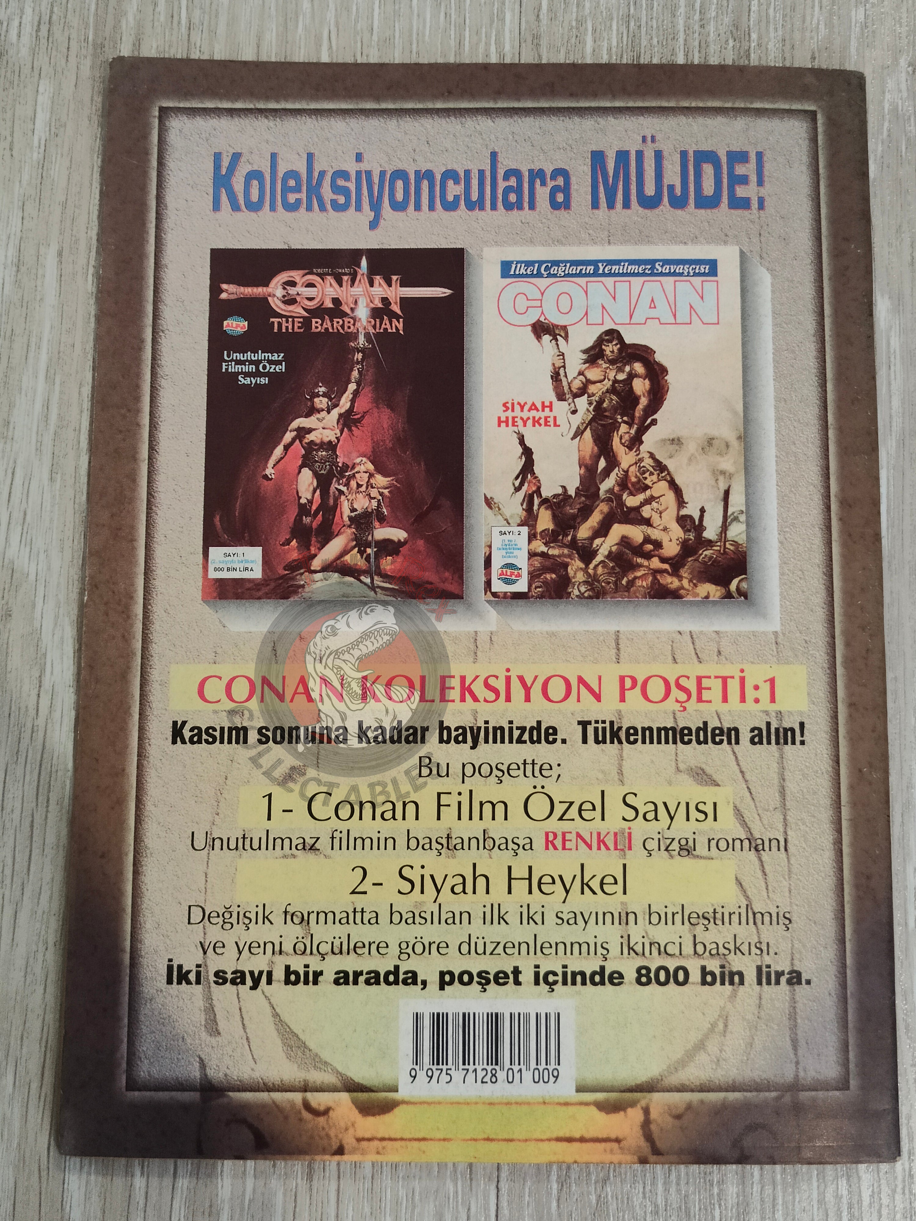 Conan #9 The Savage Sword of Conan #15 #16 Turkish Comic Turkey