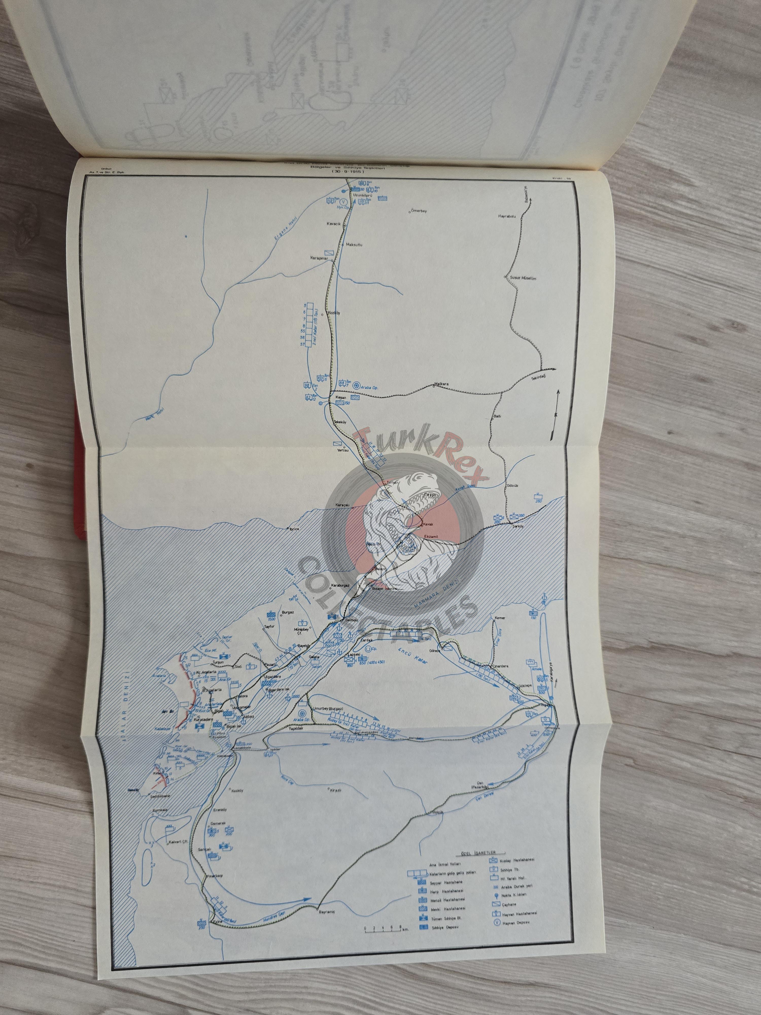 WW1 Gallipoli Campaign Operations 1980 Turkish Book Military Ottoman Empire Maps