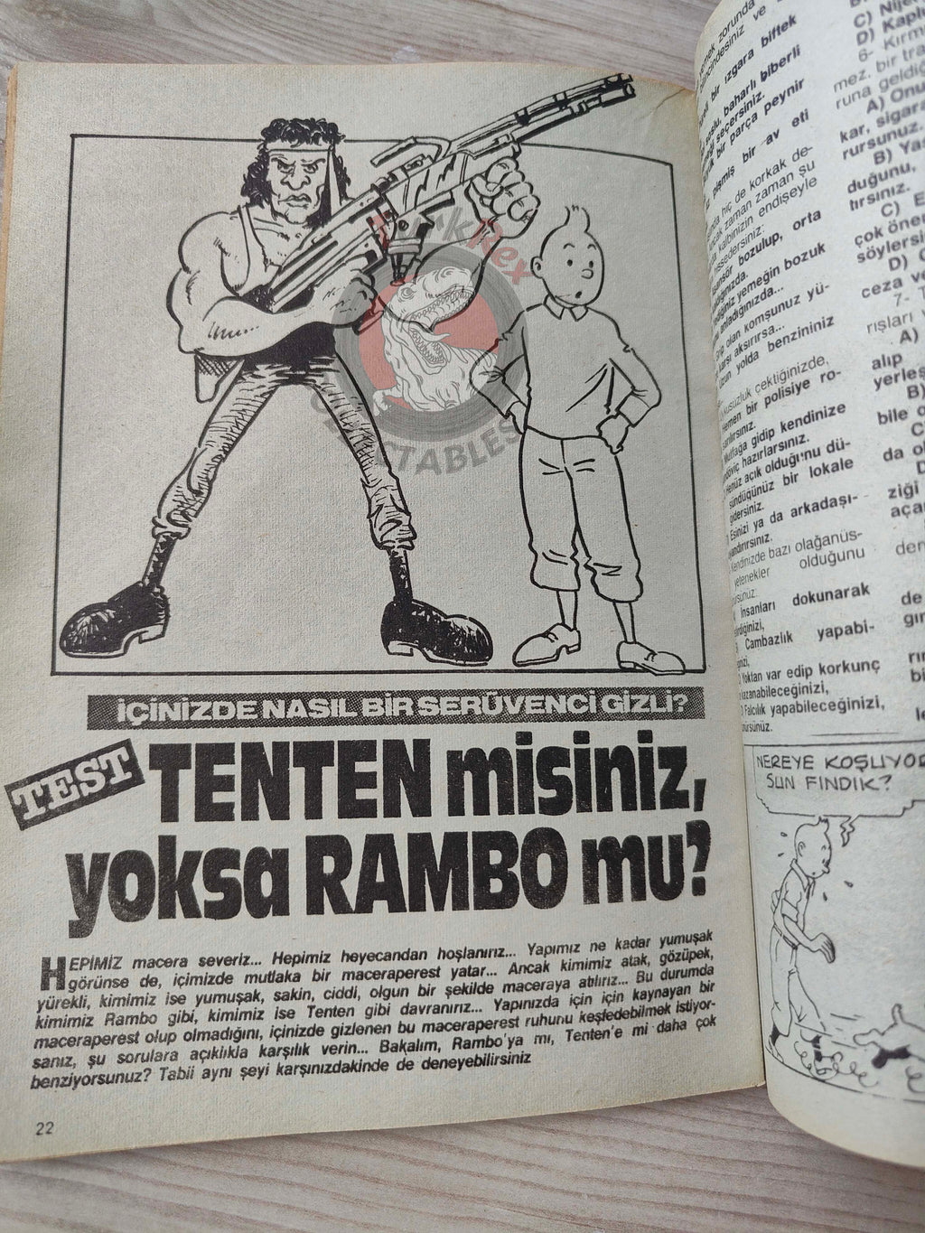 Çizgi Roman Koleksiyon Dergisi #1 Marvel Promo Issue Turkish Comic Turkey 1988