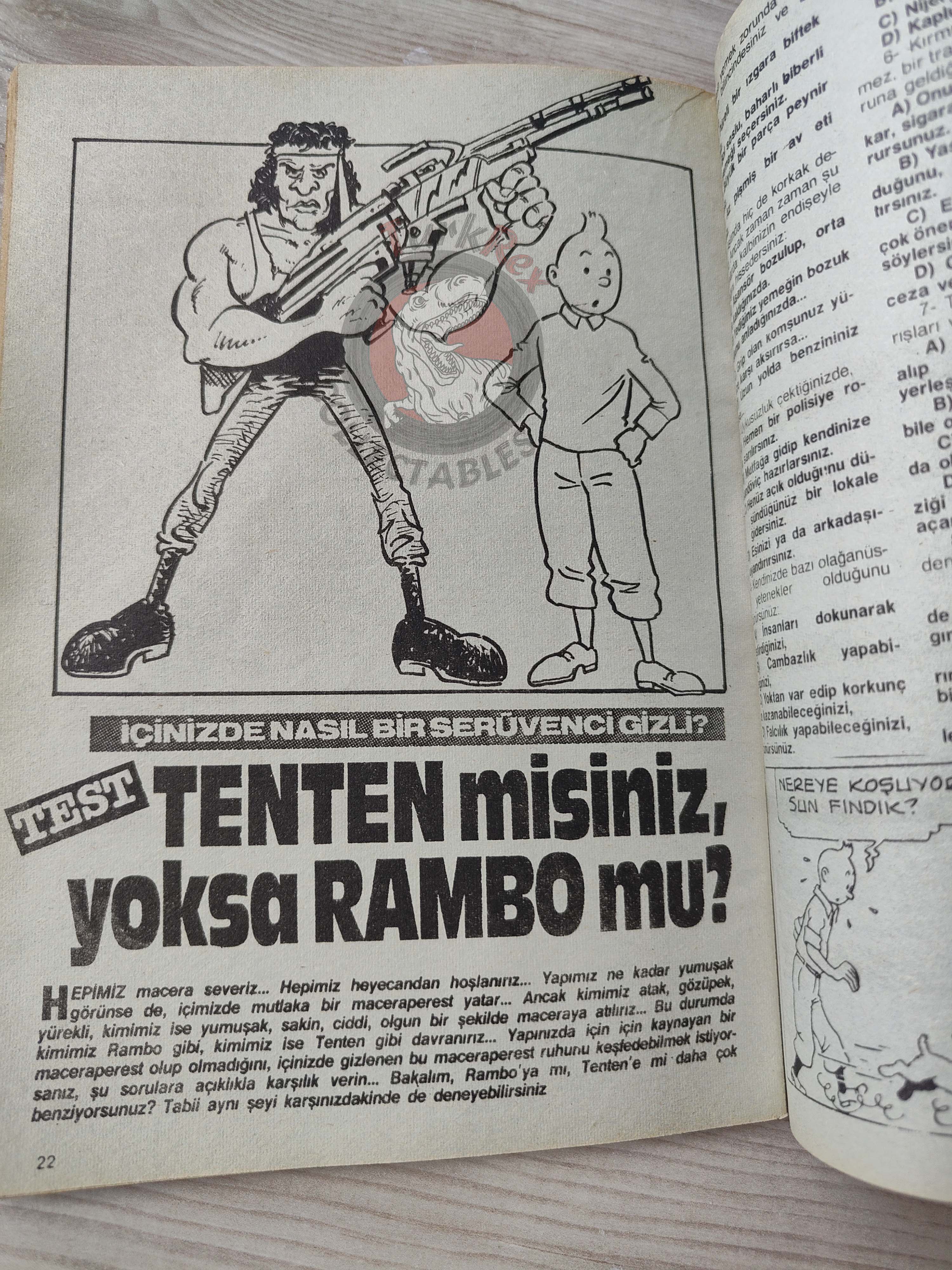 Çizgi Roman Koleksiyon Dergisi #1 Marvel Promo Issue Turkish Comic Turkey 1988