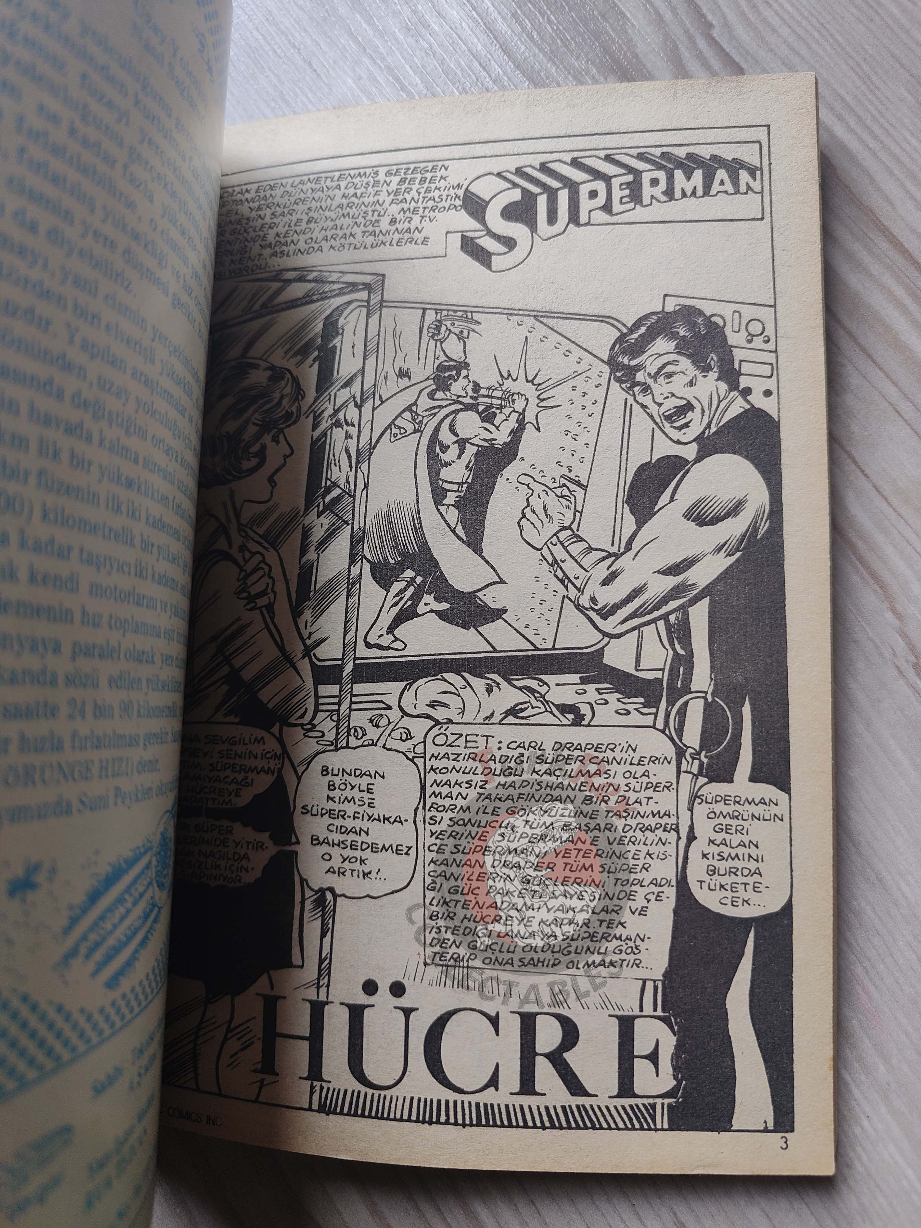 Superman Vol #3 1980s Turkish Comic Turkey #329 #331 #332 Superboy #232