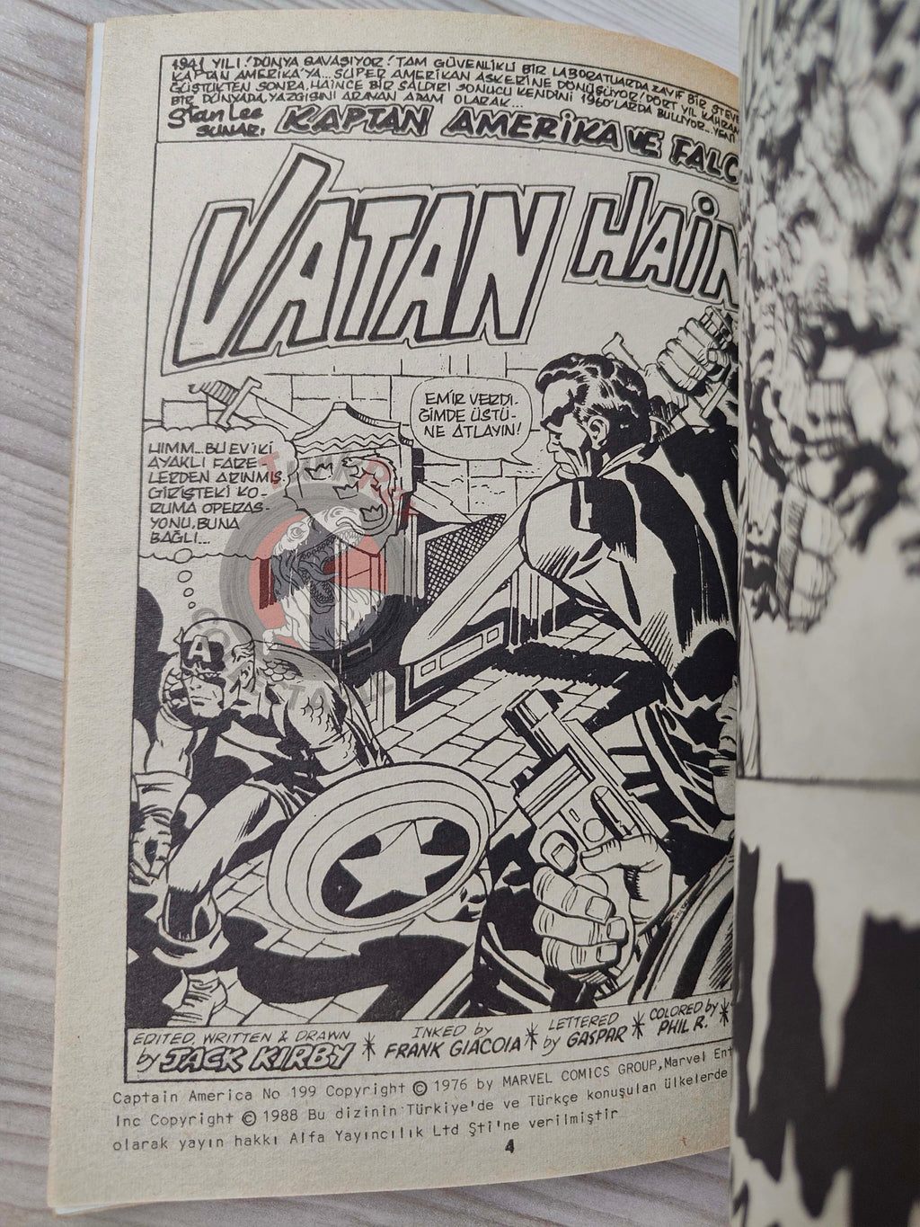 Captain America – Volume 6 1989 Turkish Comic Turkey