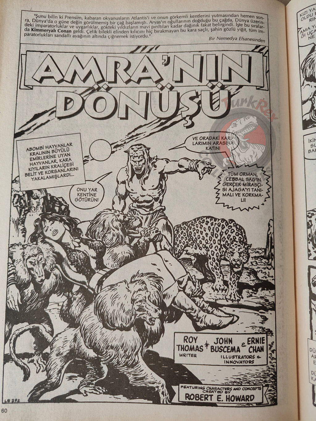 Conan The Barbarian #10 2001 Turkish Comic Turkey #92 #93 #94 #95