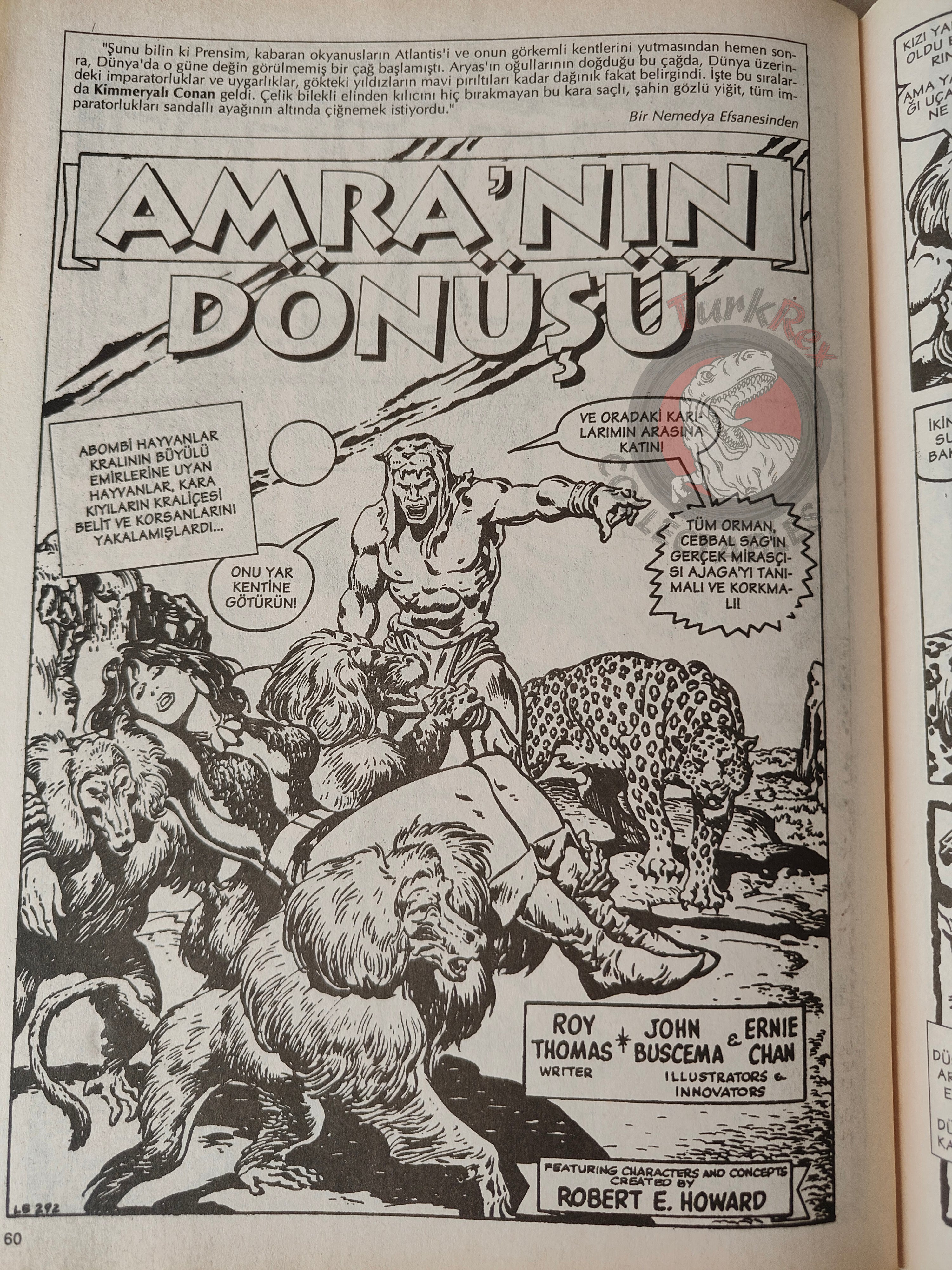 Conan The Barbarian #10 2001 Turkish Comic Turkey #92 #93 #94 #95