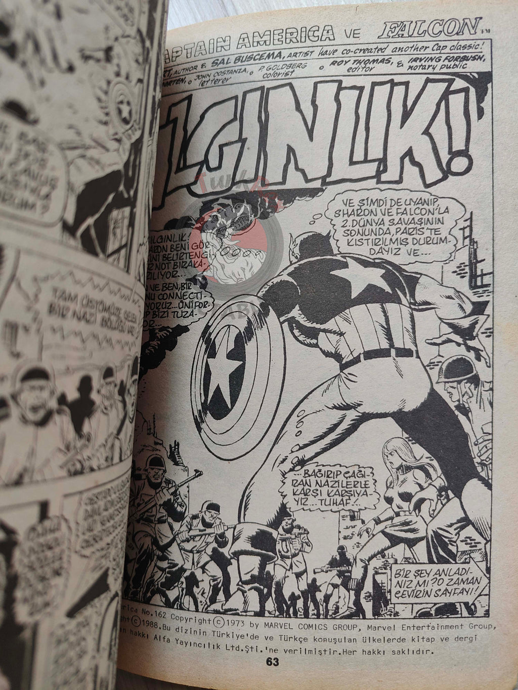 Captain America – Volume 1 1989 Turkish Comic Turkey