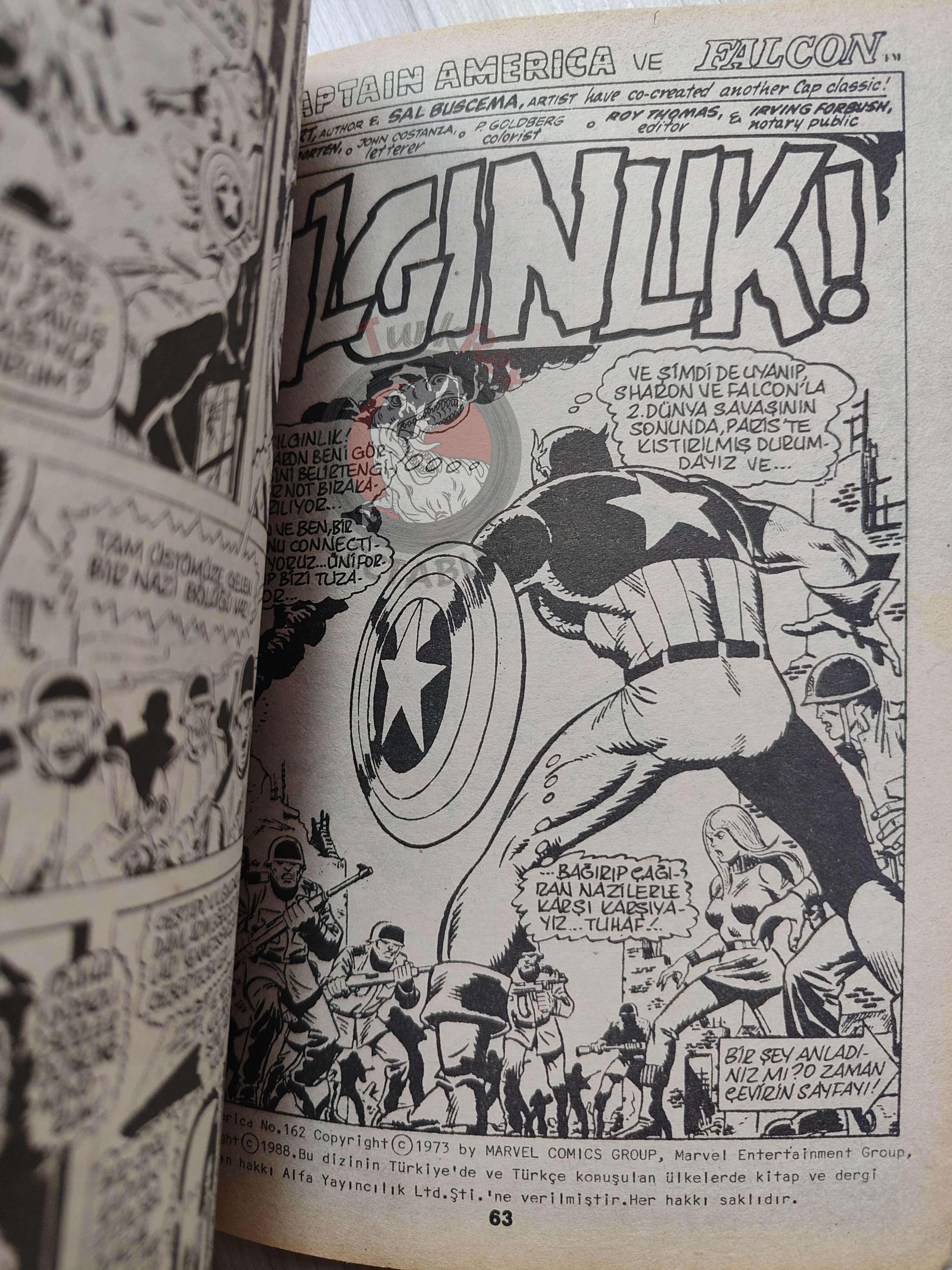 Captain America – Volume 1 1989 Turkish Comic Turkey