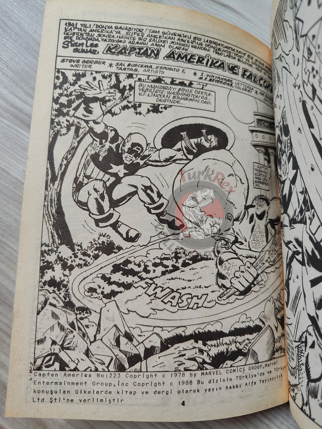 Captain America – Volume 9 1989 Turkish Comic Turkey Falcon