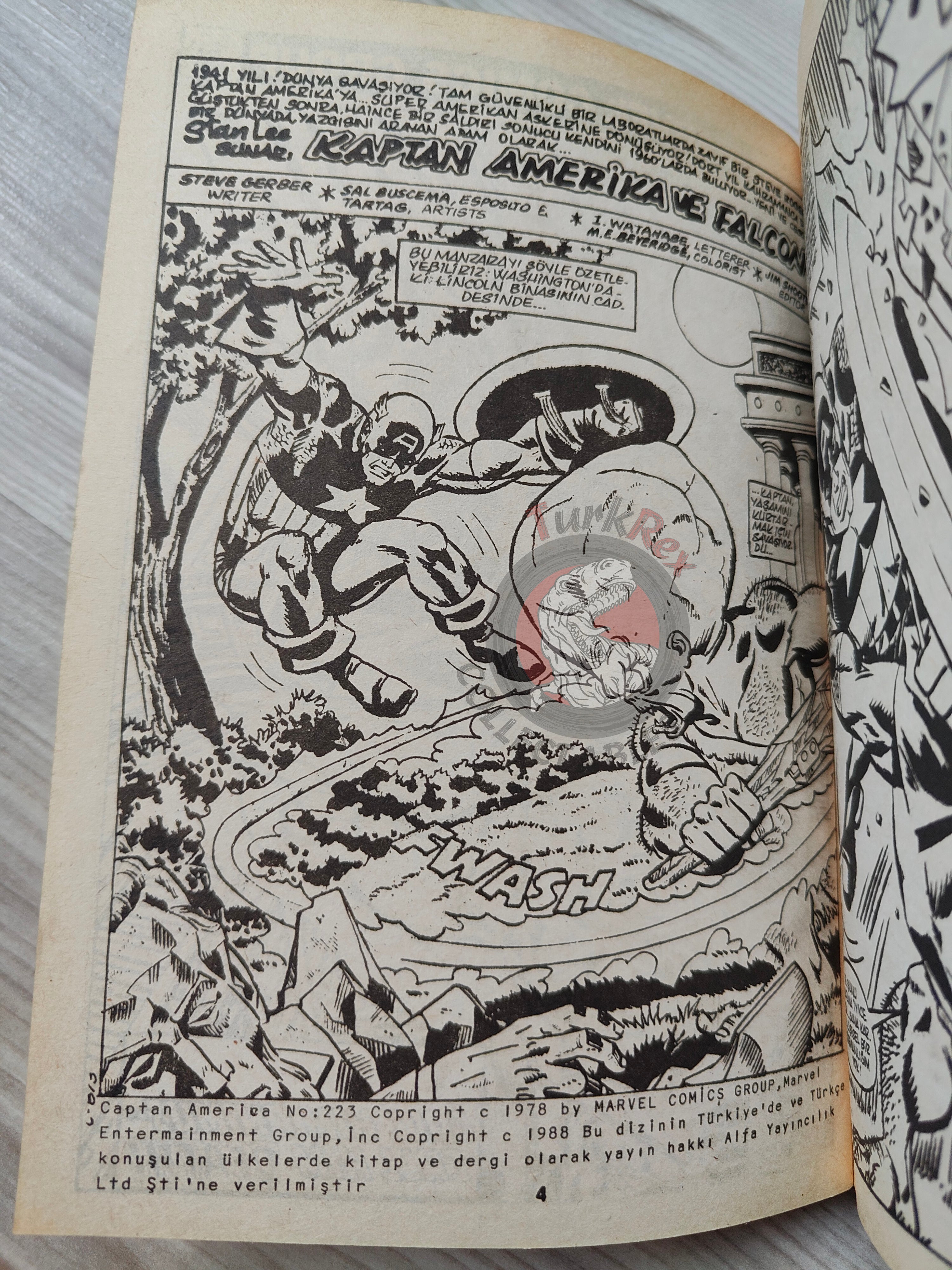 Captain America – Volume 9 1989 Turkish Comic Turkey Falcon