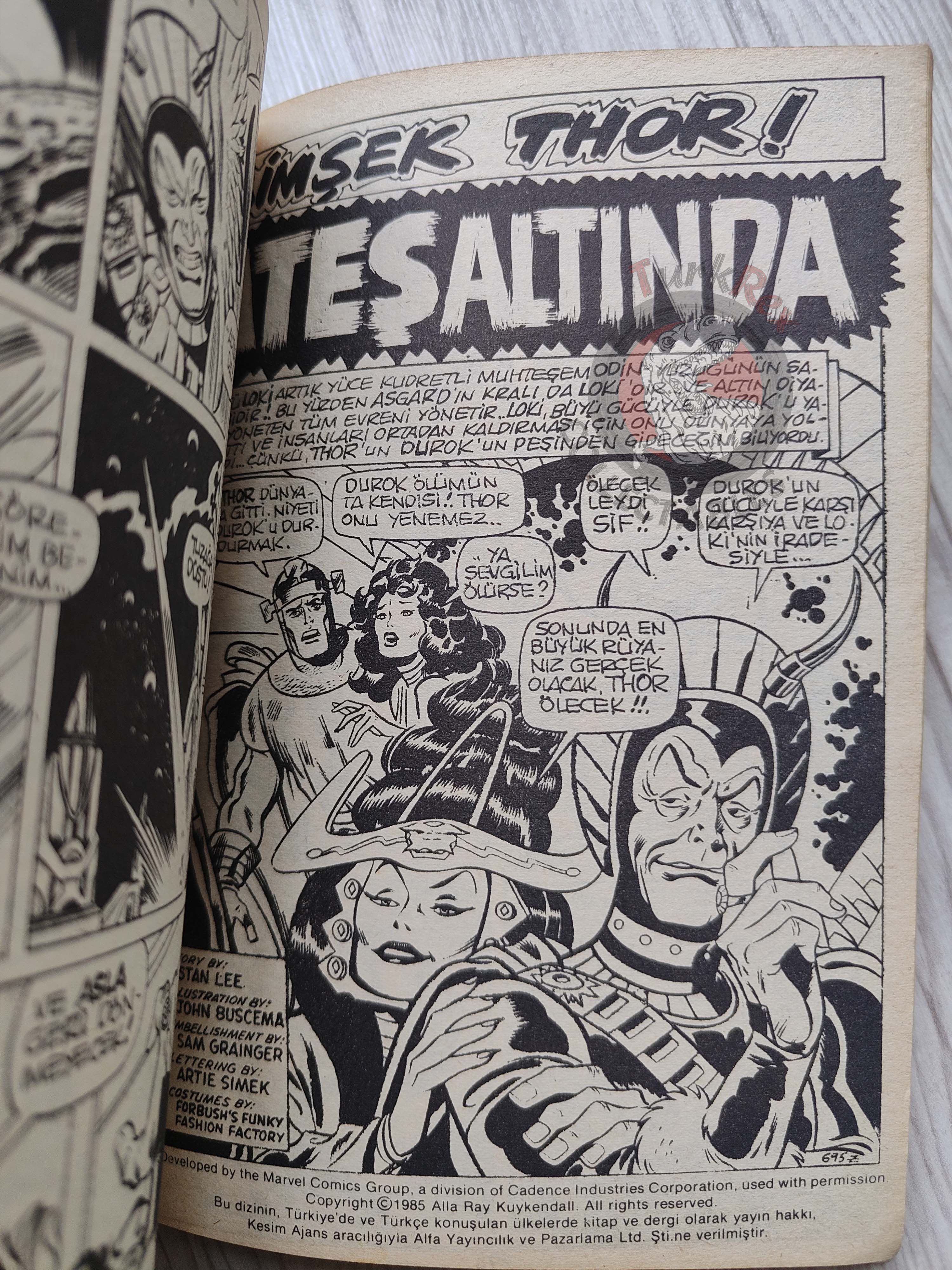 Thor #3 1985 Turkish Comic Turkey The Mighty Thor #188–192