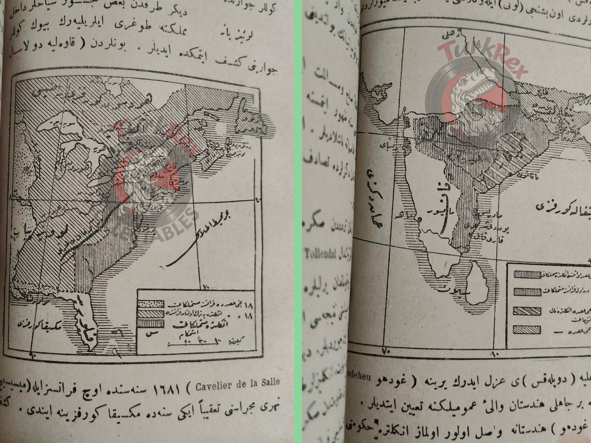 Ottoman 1923 General History Modern Age Book with many Maps Ali Reşad Empire Africa Asia