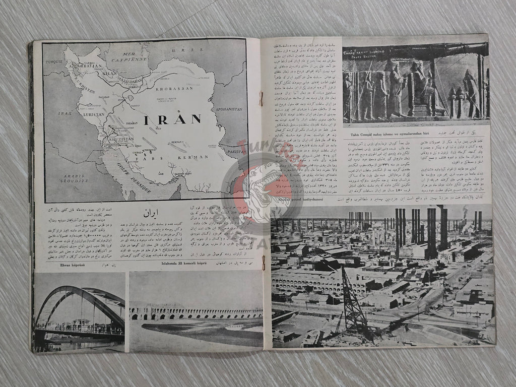 The Visit of Mohammad Reza Shah Pahlavi to Turkey 1956 Turkish Book Iran Propaganda Persian