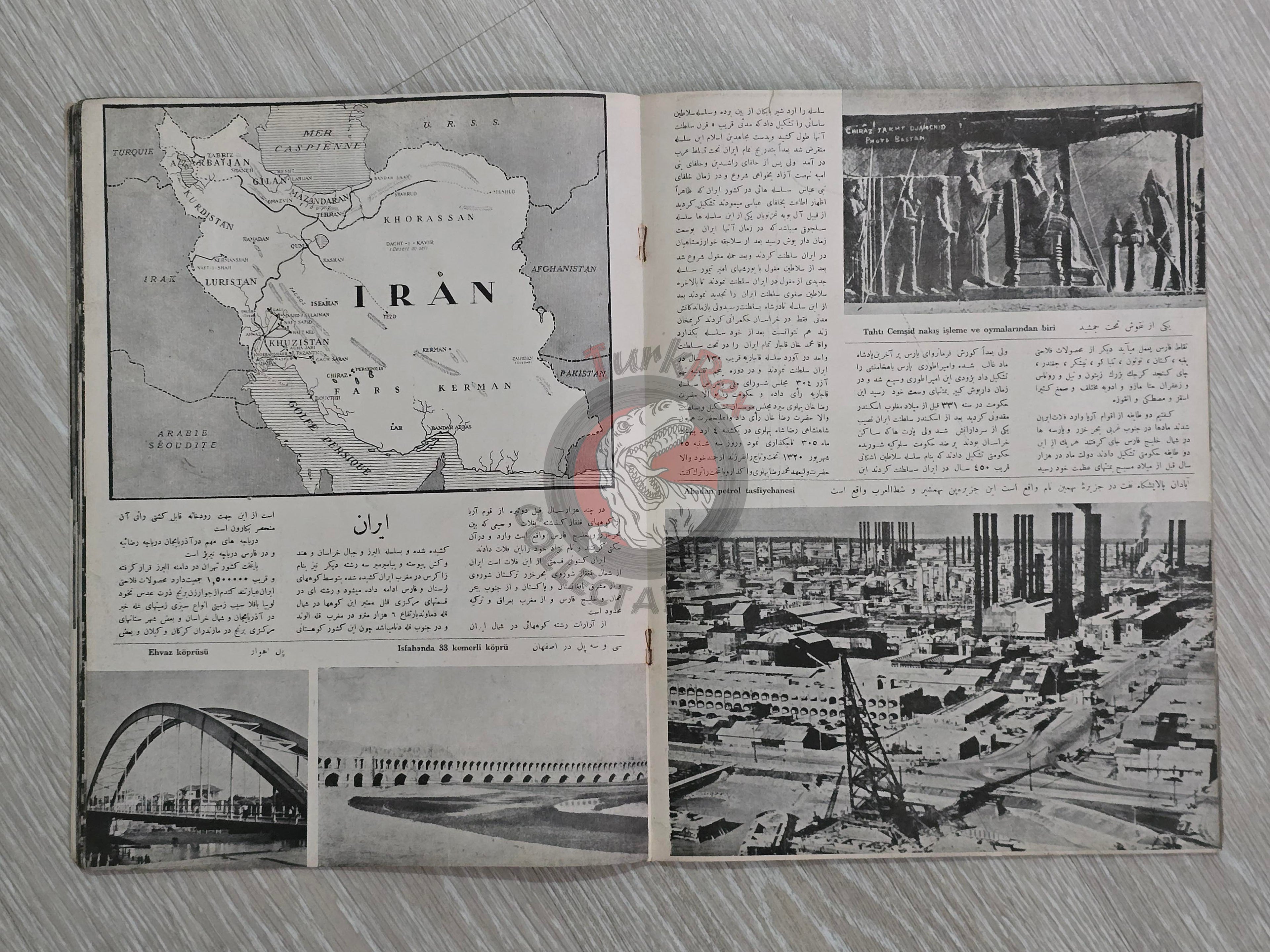 The Visit of Mohammad Reza Shah Pahlavi to Turkey 1956 Turkish Book Iran Propaganda Persian