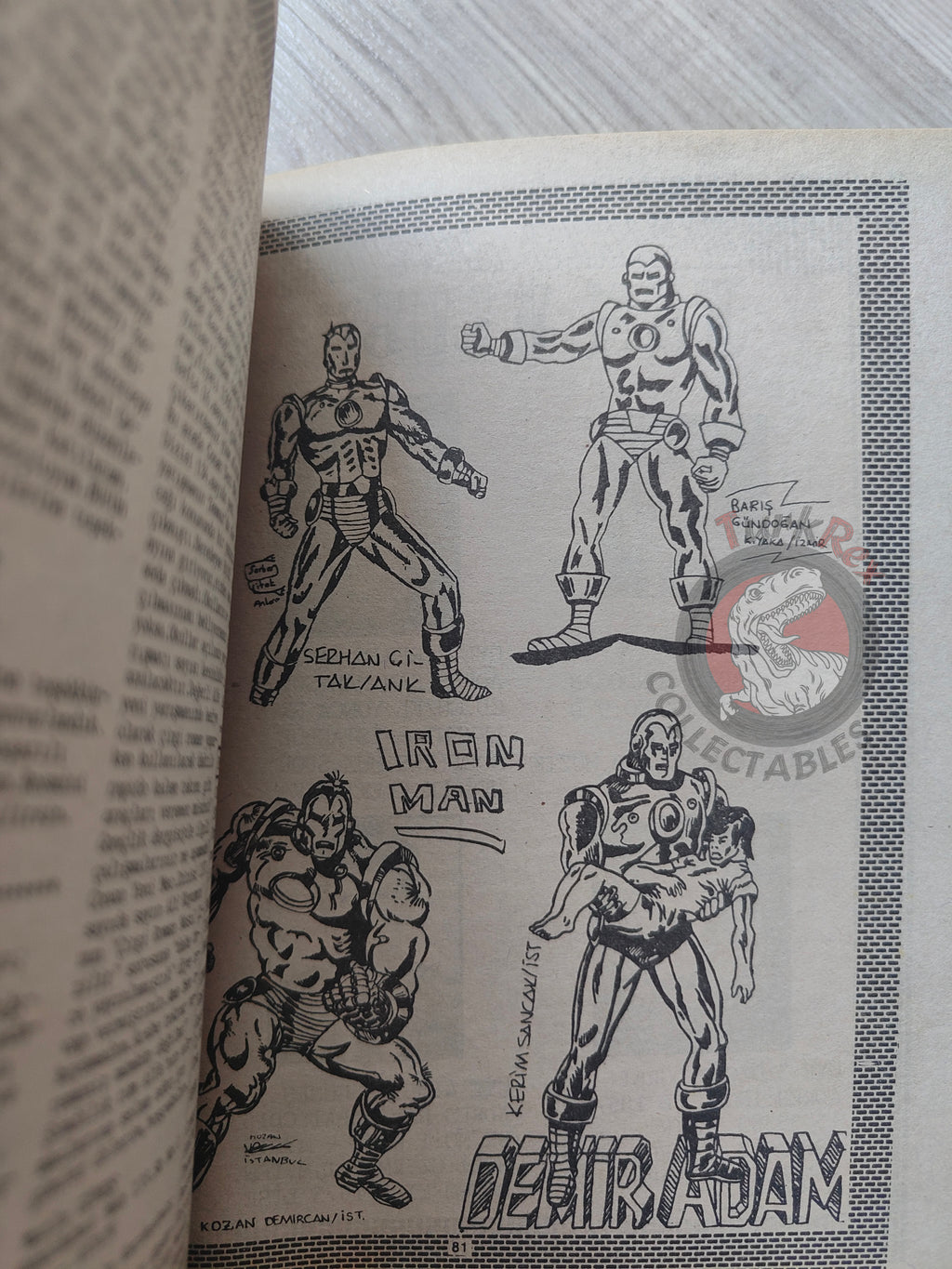 Iron Man #4 Demir Adam 1989 Turkish Comic Turkey #81 #82 #83 #84