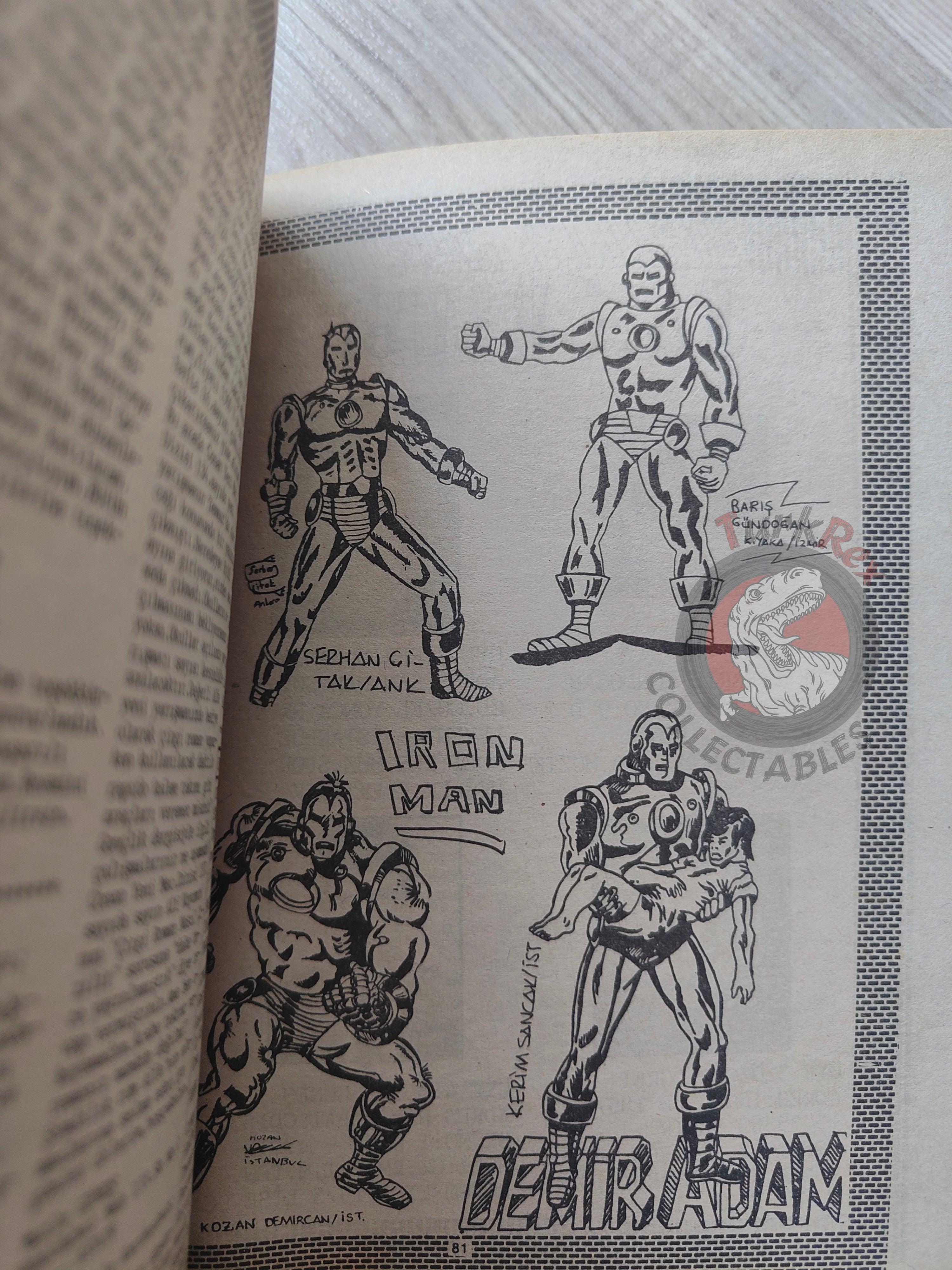 Iron Man #4 Demir Adam 1989 Turkish Comic Turkey #81 #82 #83 #84