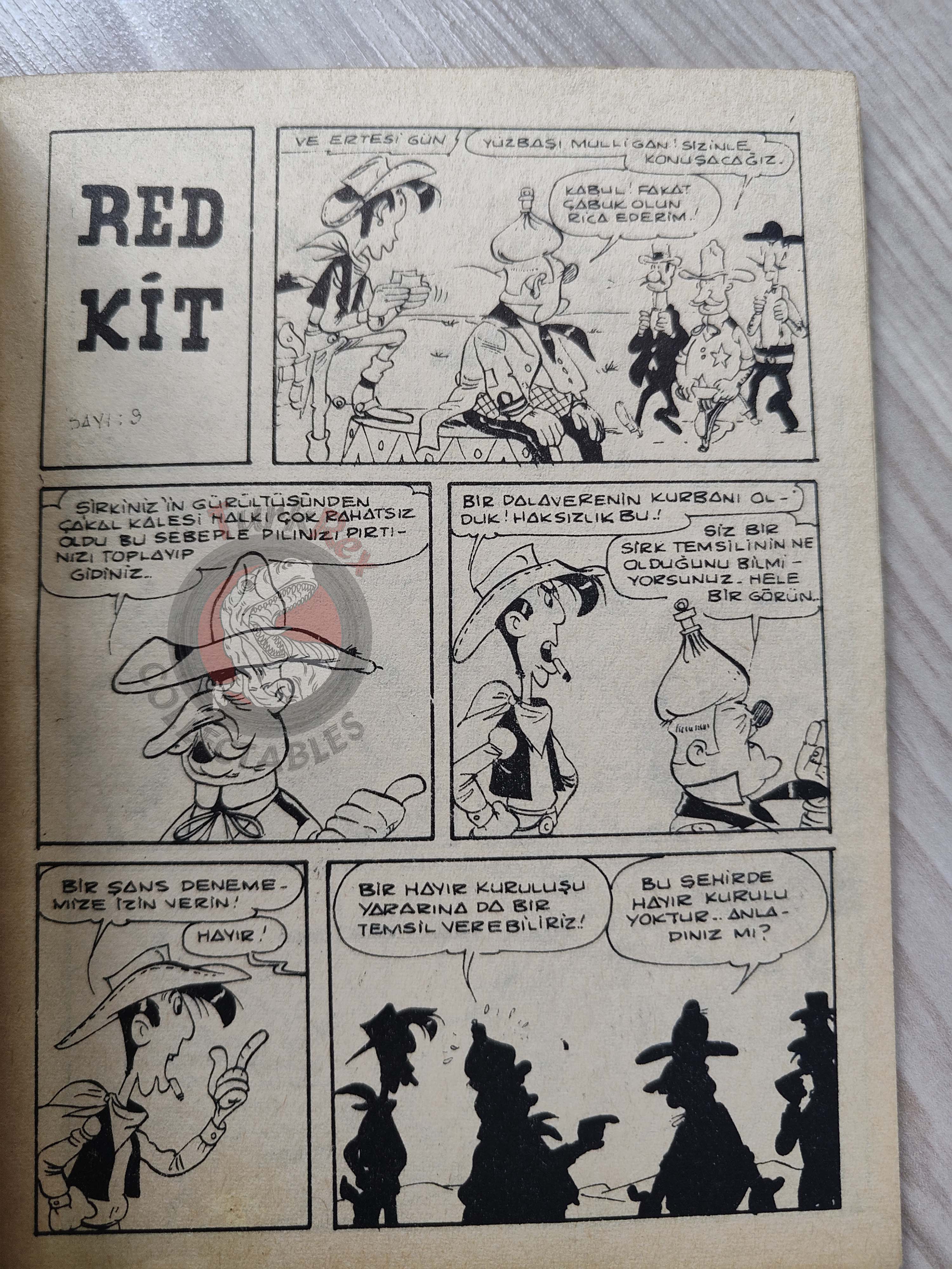 Lucky Luke #3 Western Circus 1972 Turkish Comic Turkey Tif Et Tondu