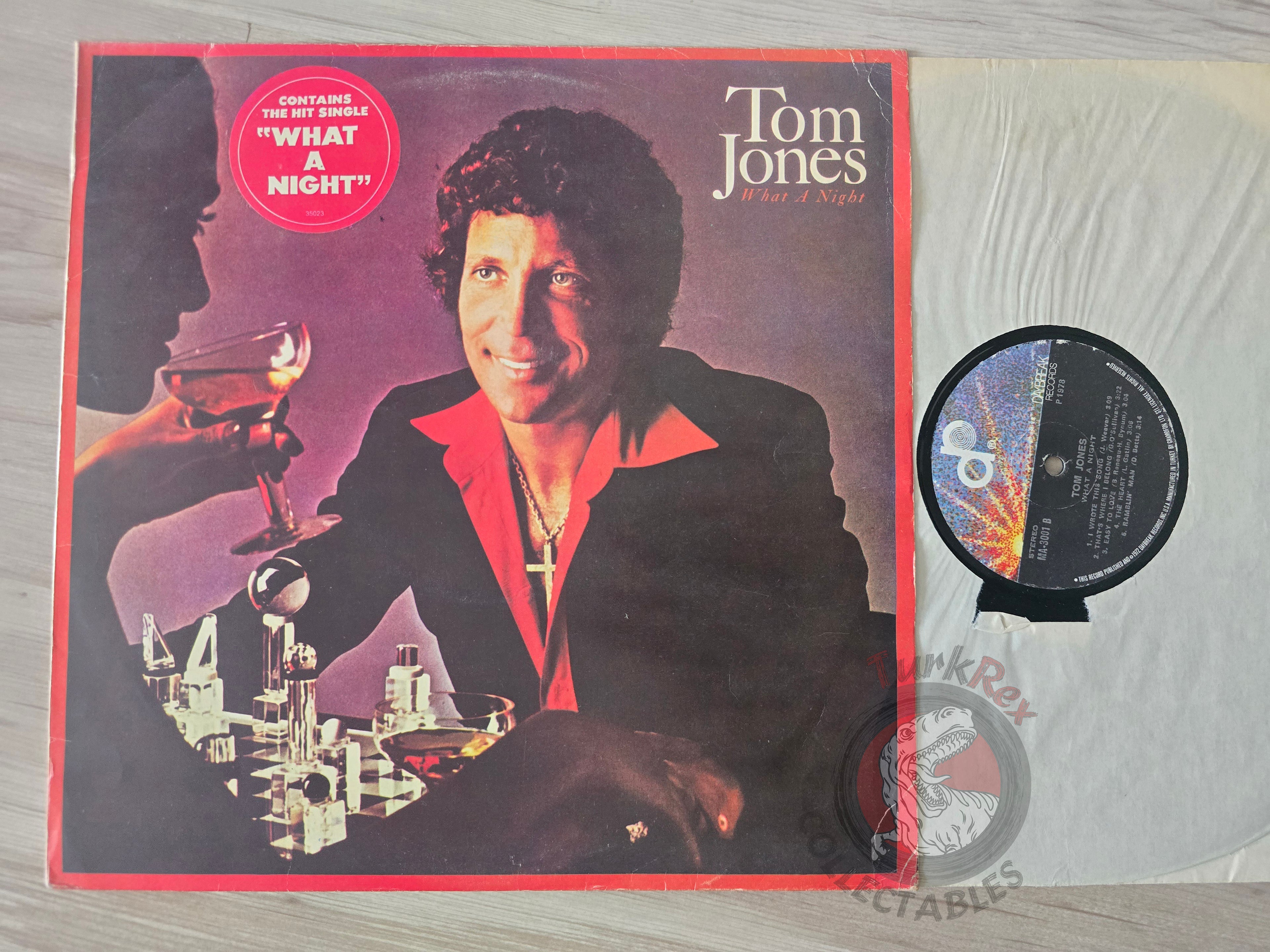 Tom Jones – What A Night Turkish Pressing Vinyl Turkey Edition