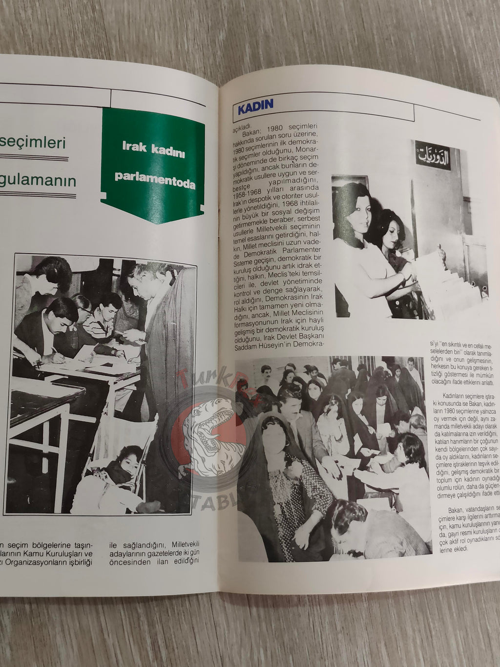 Saddam Hussein - Iraq Today 1984 Official Propaganda Magazine Turkish Turkey Middle East 2