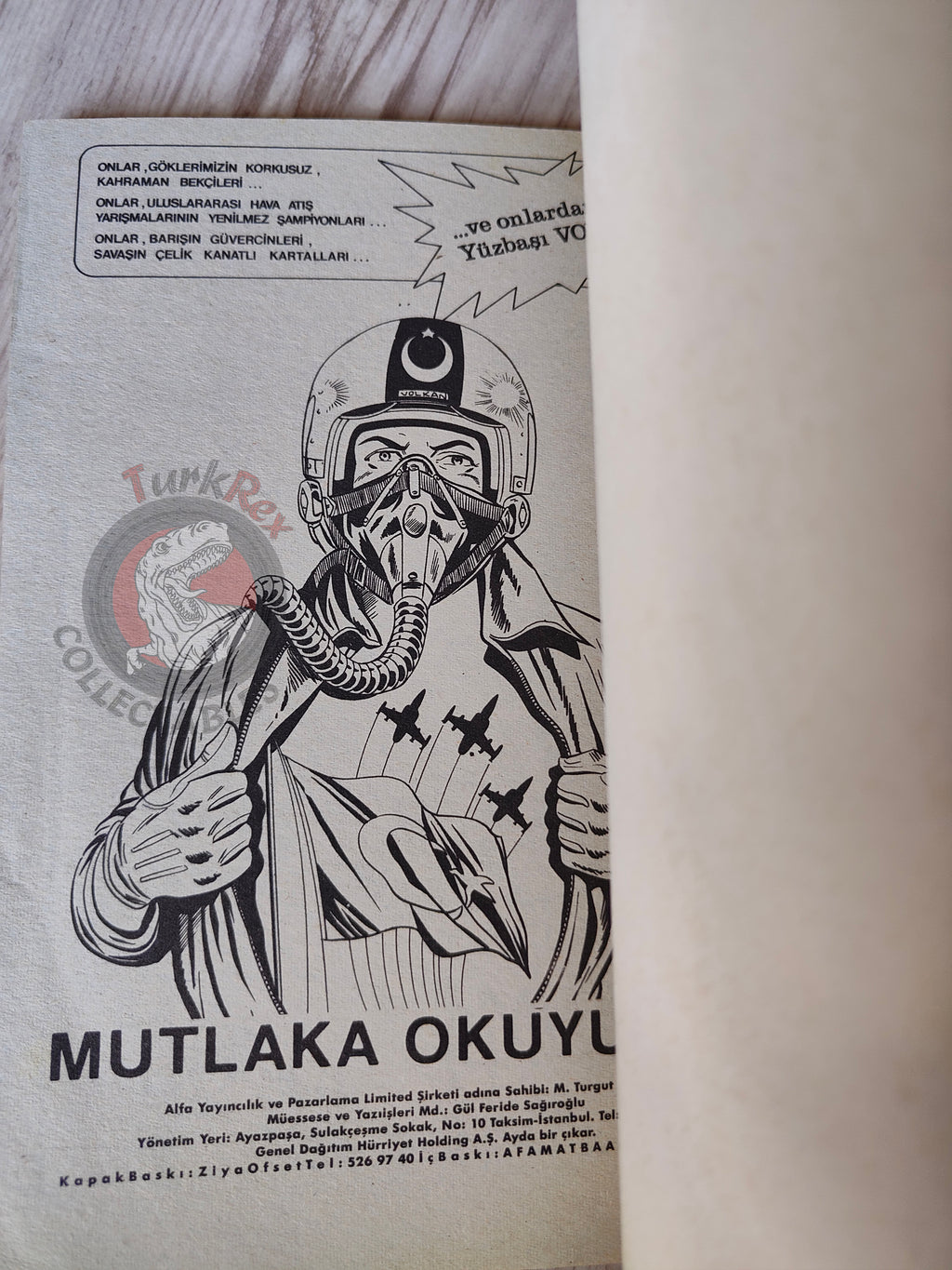 Tintin – The Blue Lotus mid 1980s Turkish Edition Comic Turkey 1