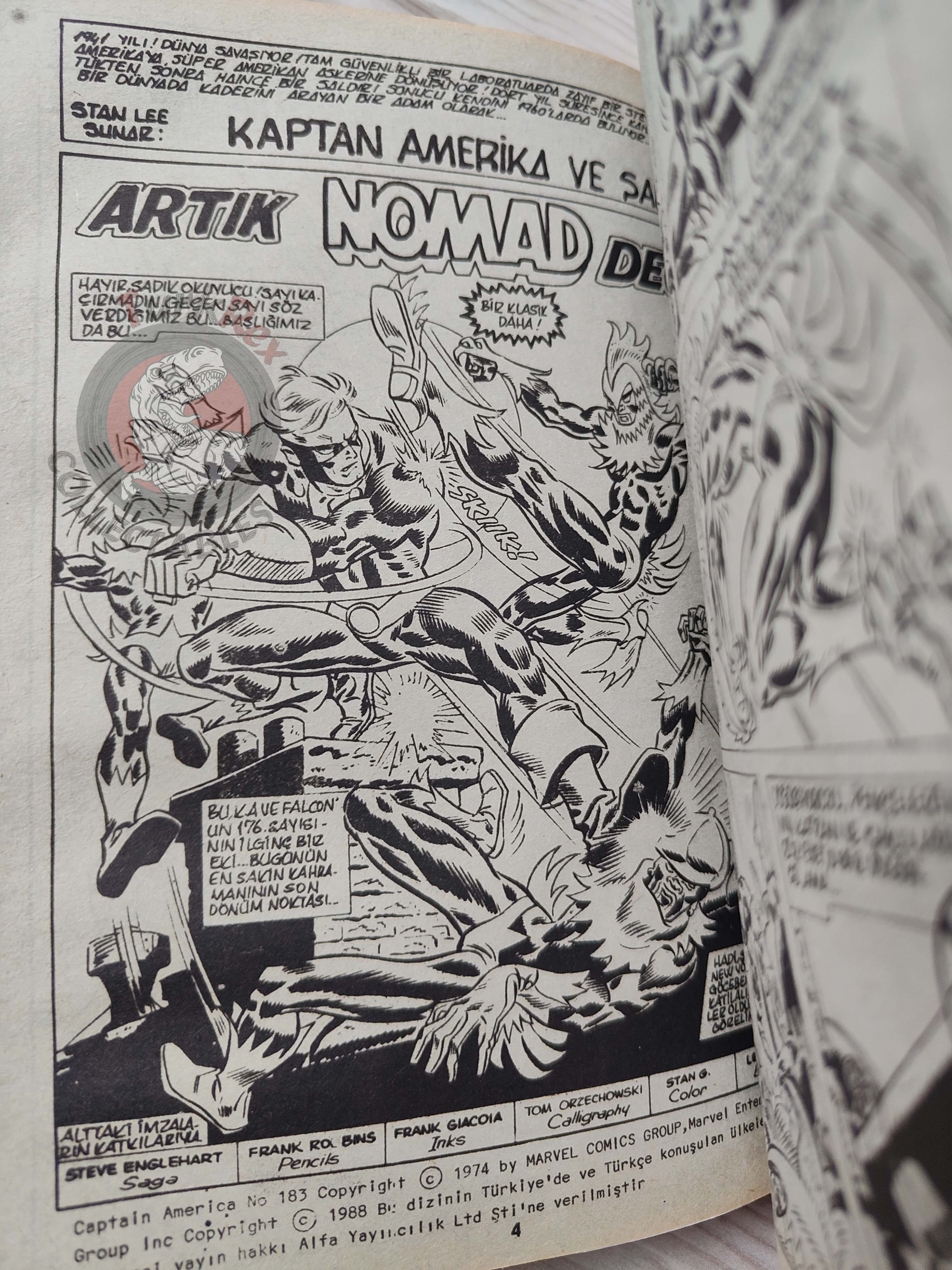 Captain America – Volume 4 1989 Turkish Comic Turkey Falcon