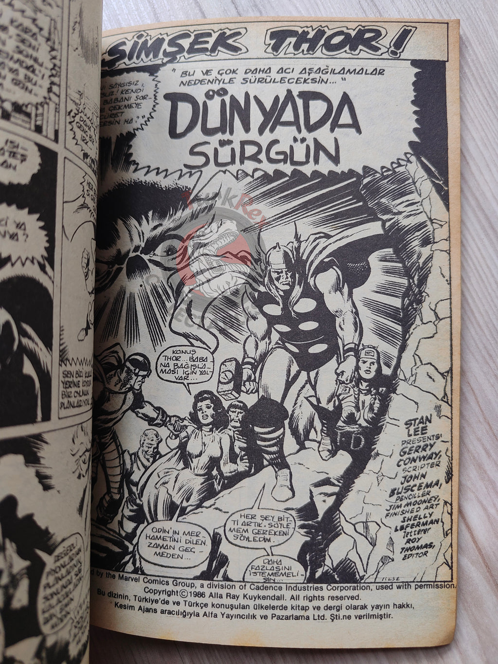 Thor #6 1986 Turkish Comic Turkey The Mighty Thor #201–204 cover #203