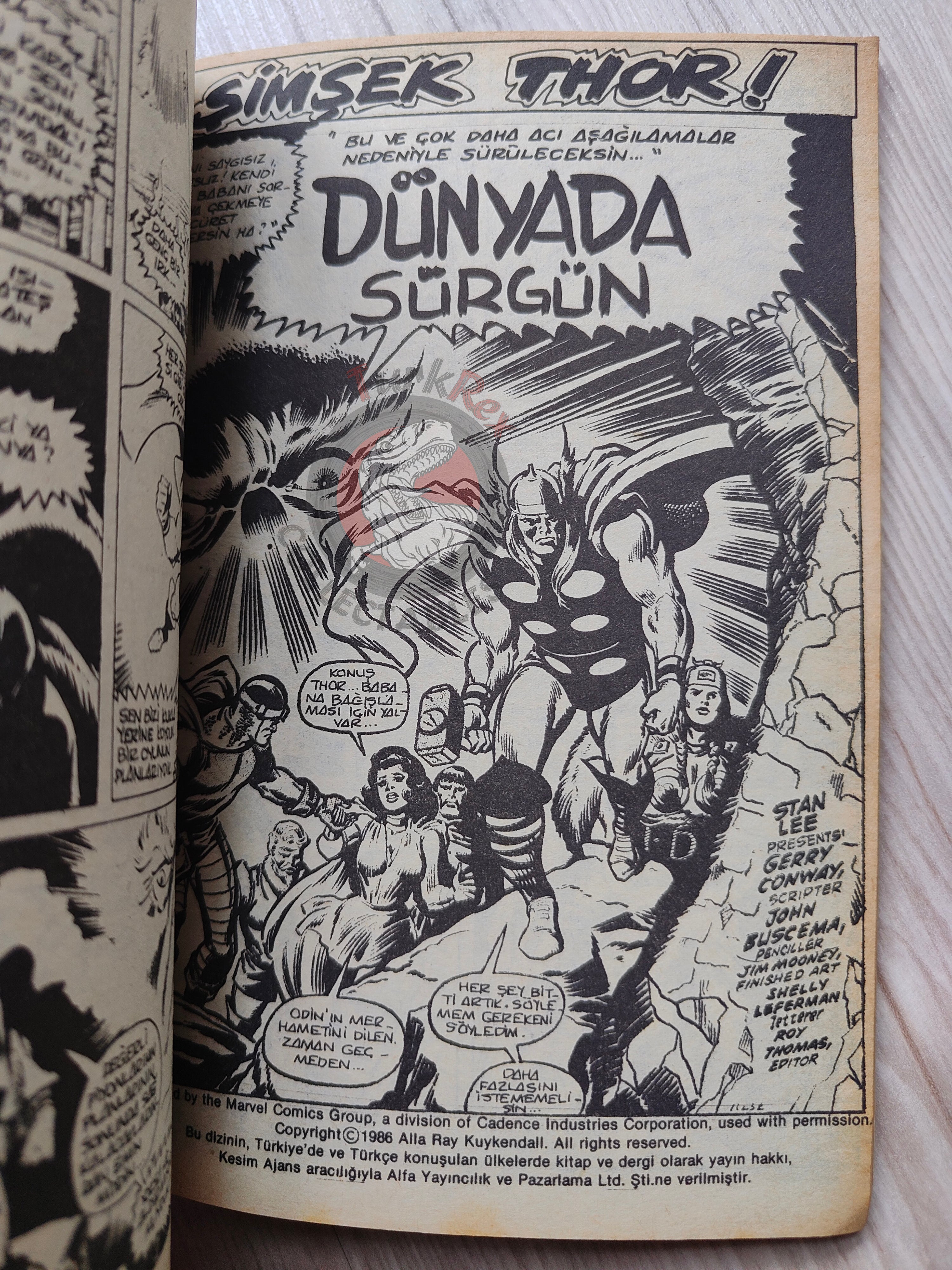 Thor #6 1986 Turkish Comic Turkey The Mighty Thor #201–204 cover #203