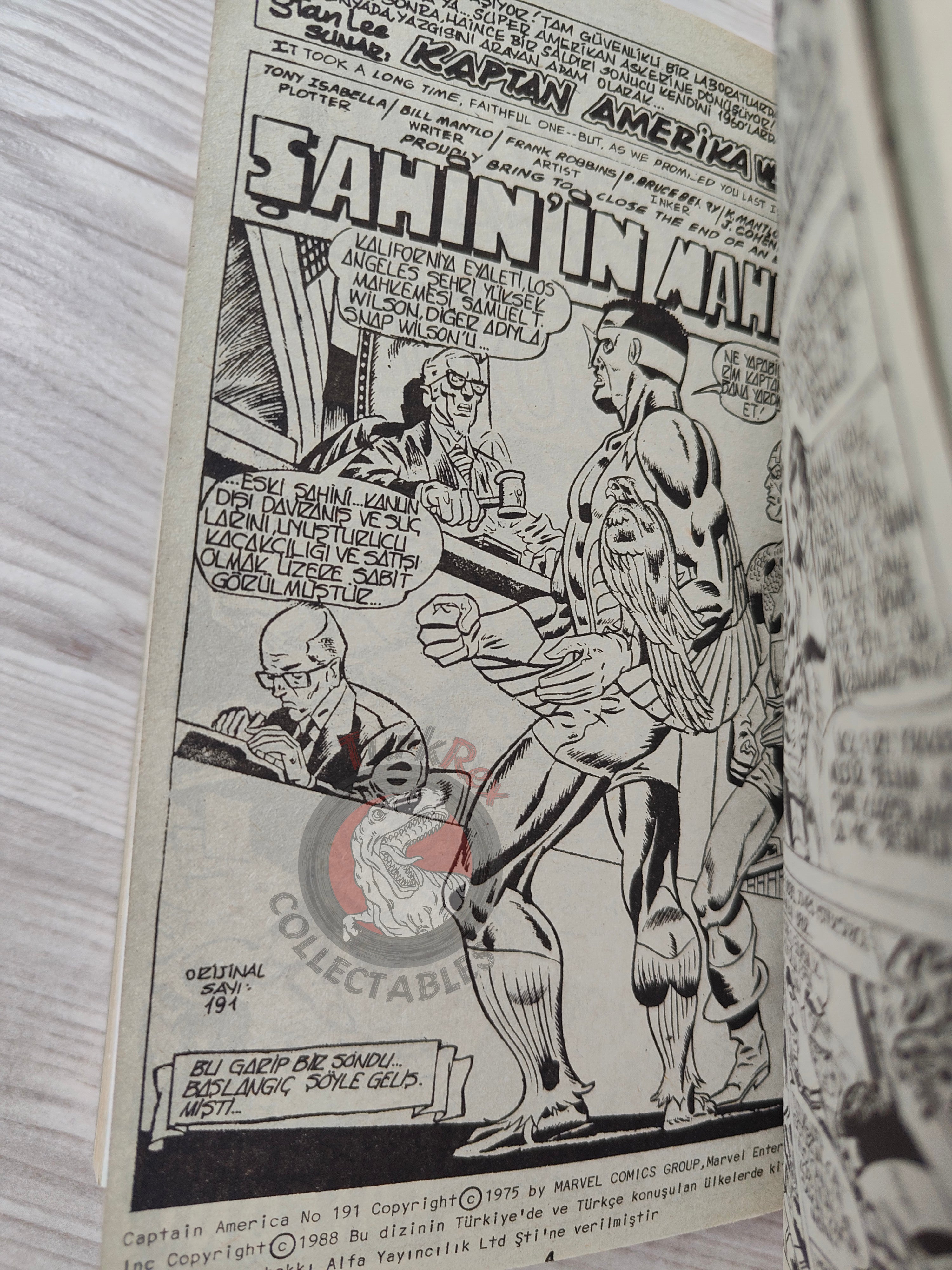 Captain America – Volume 5 1989 Turkish Comic Turkey