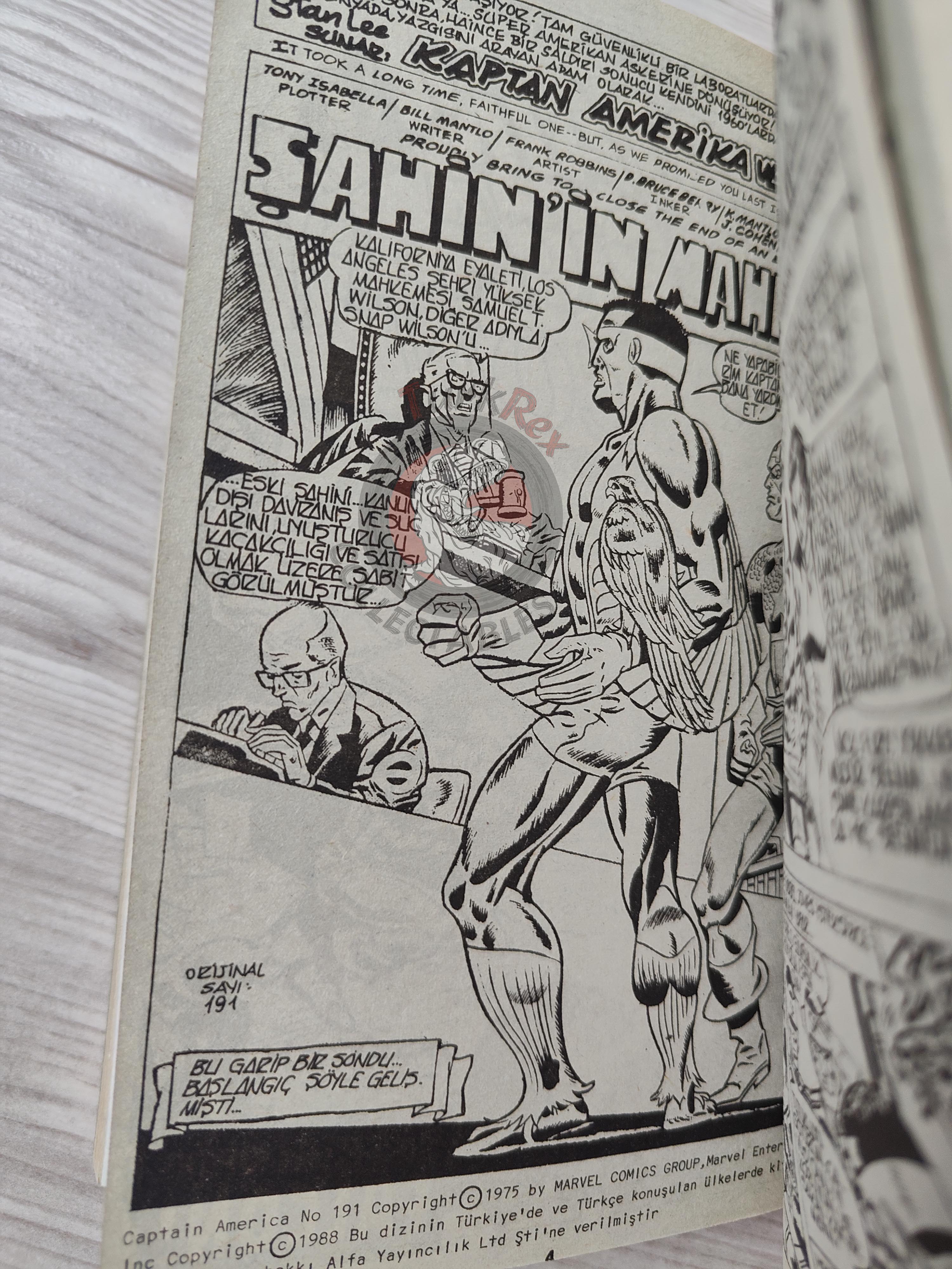 Captain America – Volume 5 1989 Turkish Comic Turkey