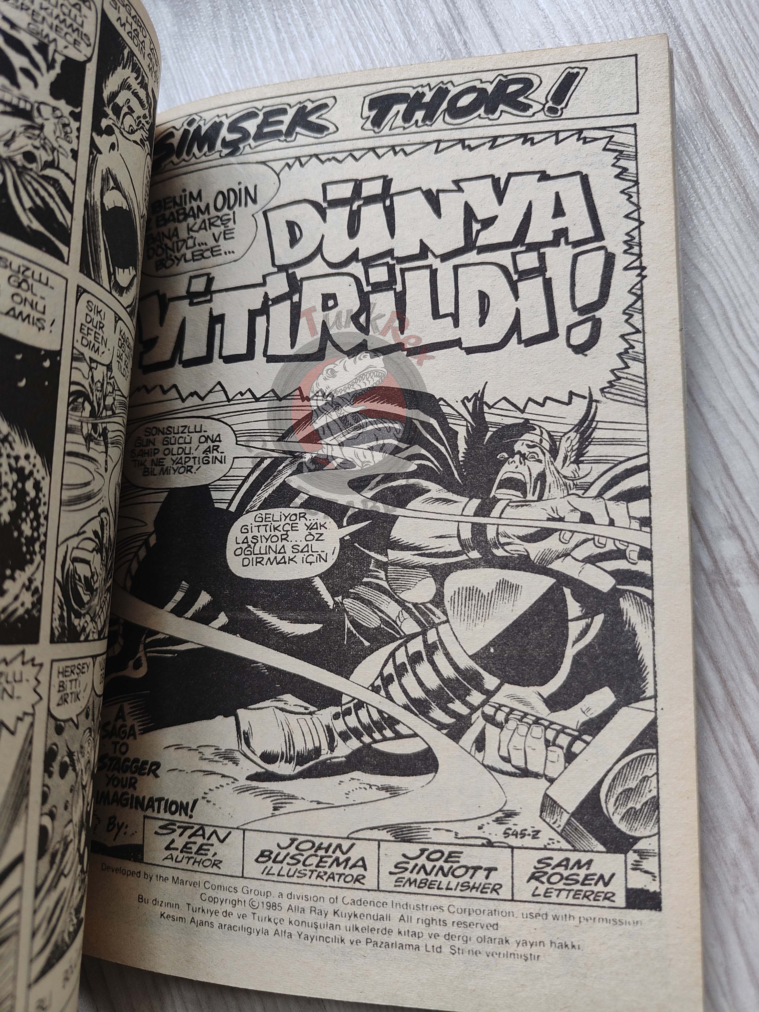 Thor #2 1985 Turkish Comic Turkey The Mighty Thor #183–187