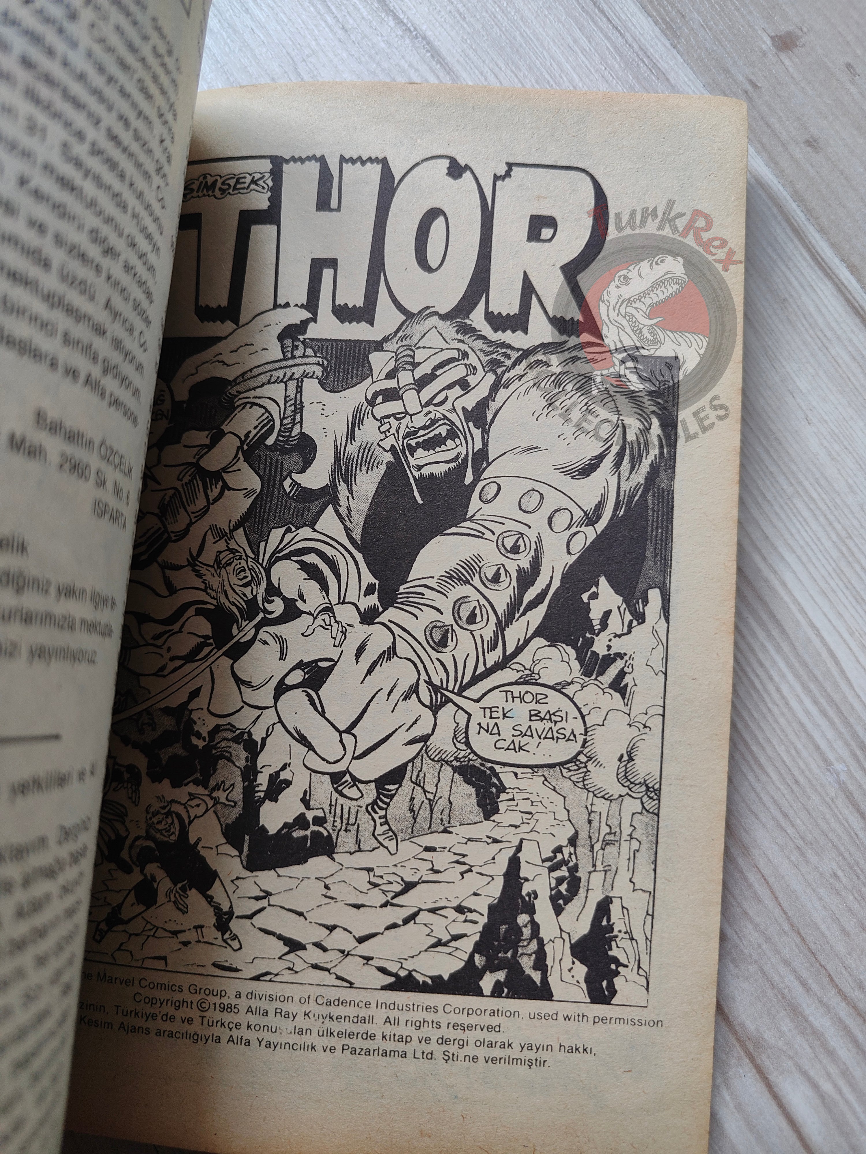 Thor #4 1985 Turkish Comic Turkey The Mighty Thor #193–196 Silver Surfer