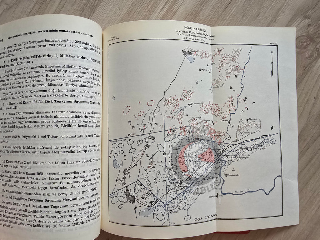 Turkish Armed Forces Operations in the Korean War 1950–1953 Turkey Book 1975 with Maps