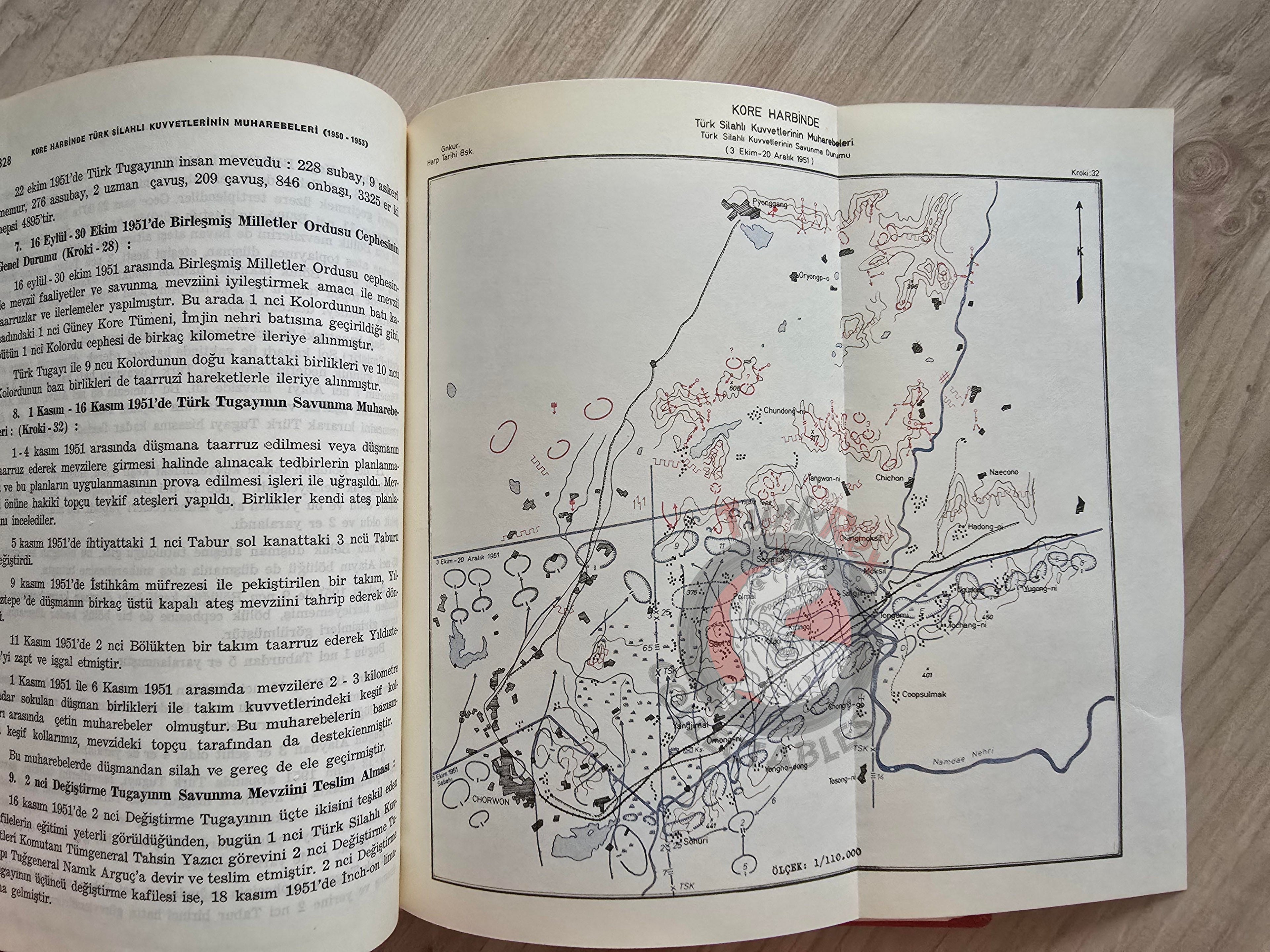 Turkish Armed Forces Operations in the Korean War 1950–1953 Turkey Book 1975 with Maps