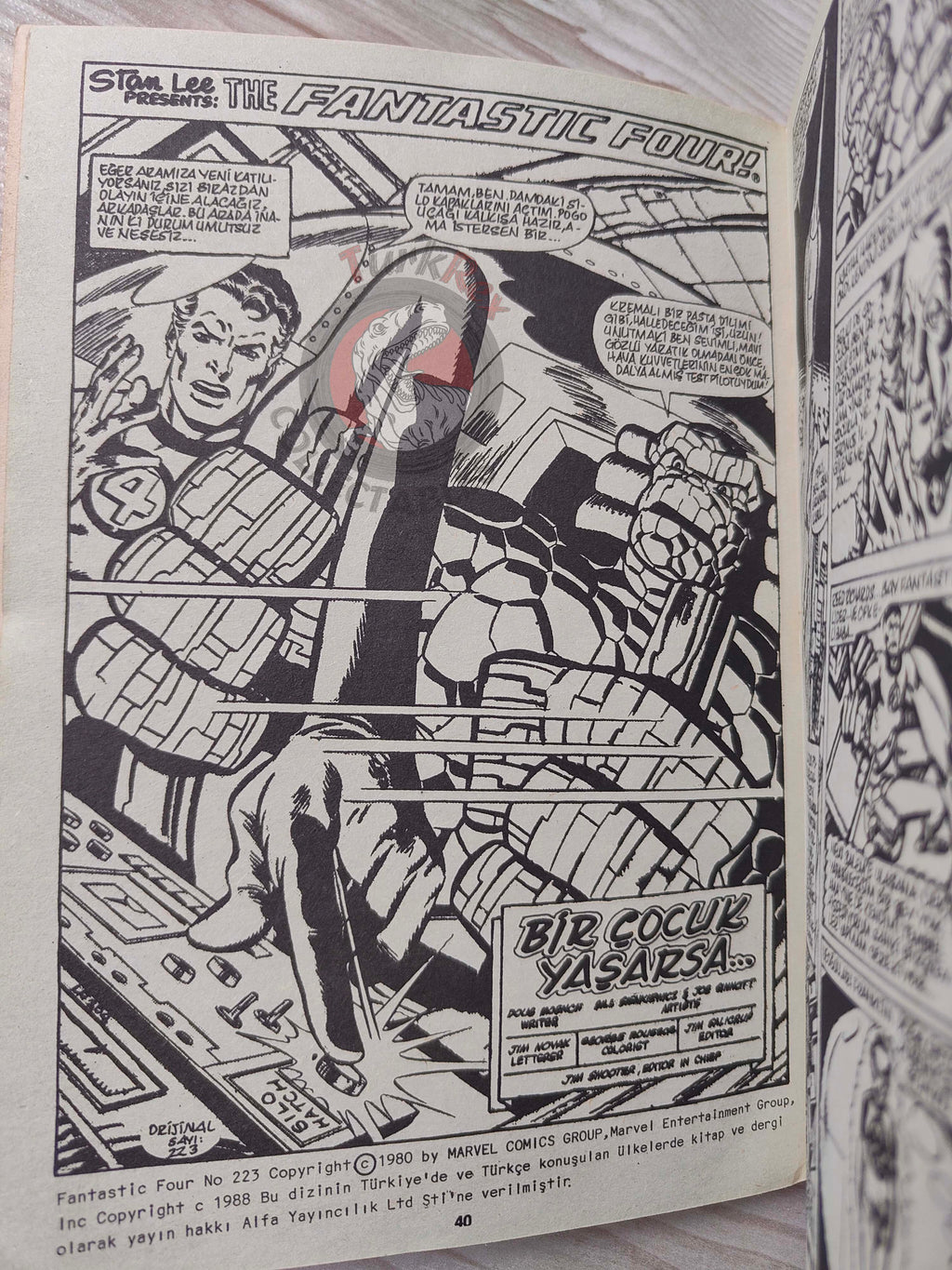 Fantastic Four Volume #5 1989 Turkish Comic Turkey #217 - #224