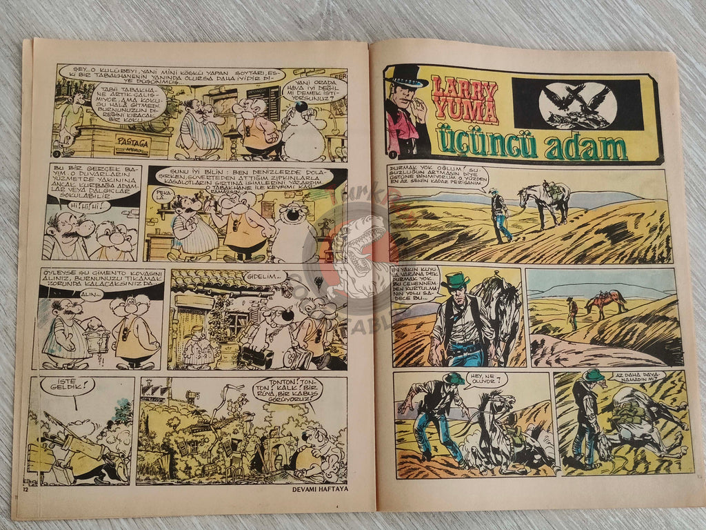 Tercüman Çocuk #38 1982 Turkish Comic Turkey Superman Star Wars #27 #28 The Flintstones Thorgal Larry Yuma