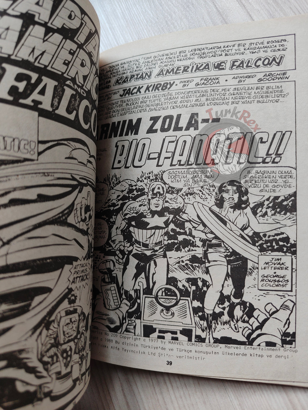 Captain America – Volume 7 1989 Turkish Comic Turkey Falcon